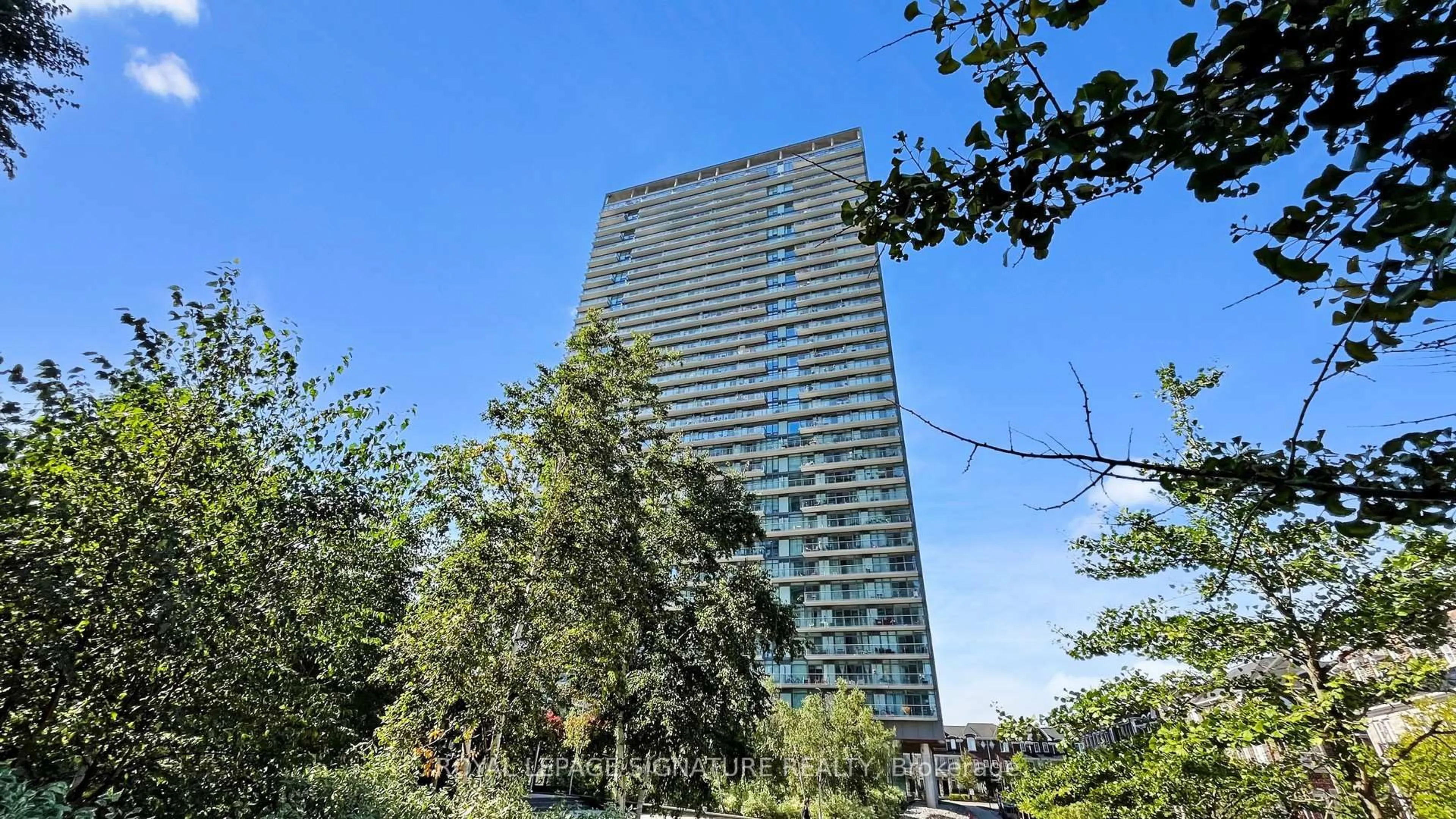Balcony in the apartment, city buildings view from balcony for 105 The Queensway N/A #2710, Toronto Ontario M6S 5B5