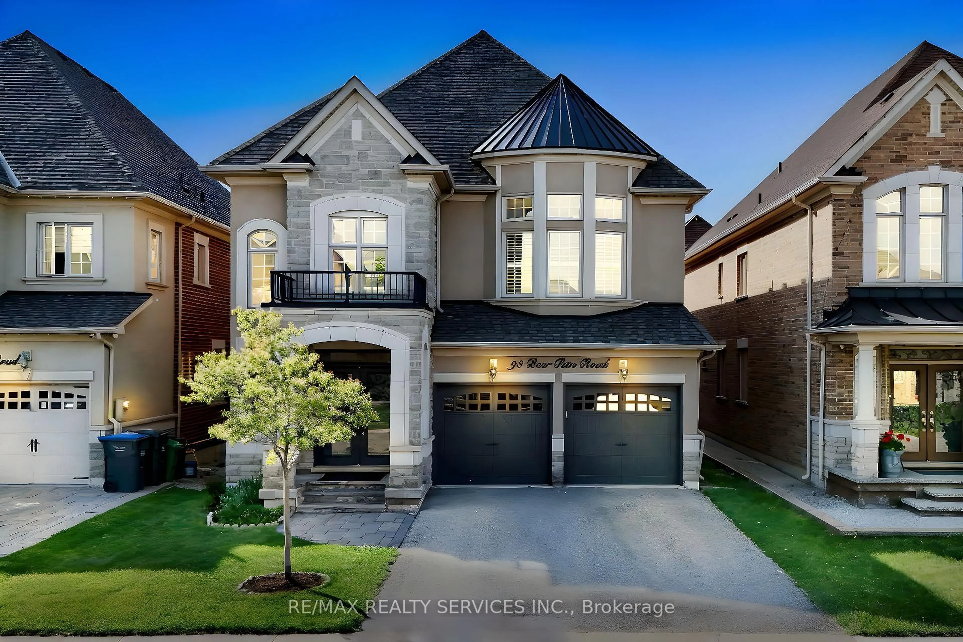 Home with brick exterior material, street for 93 Bear Run Rd, Brampton Ontario L6X 2Z9