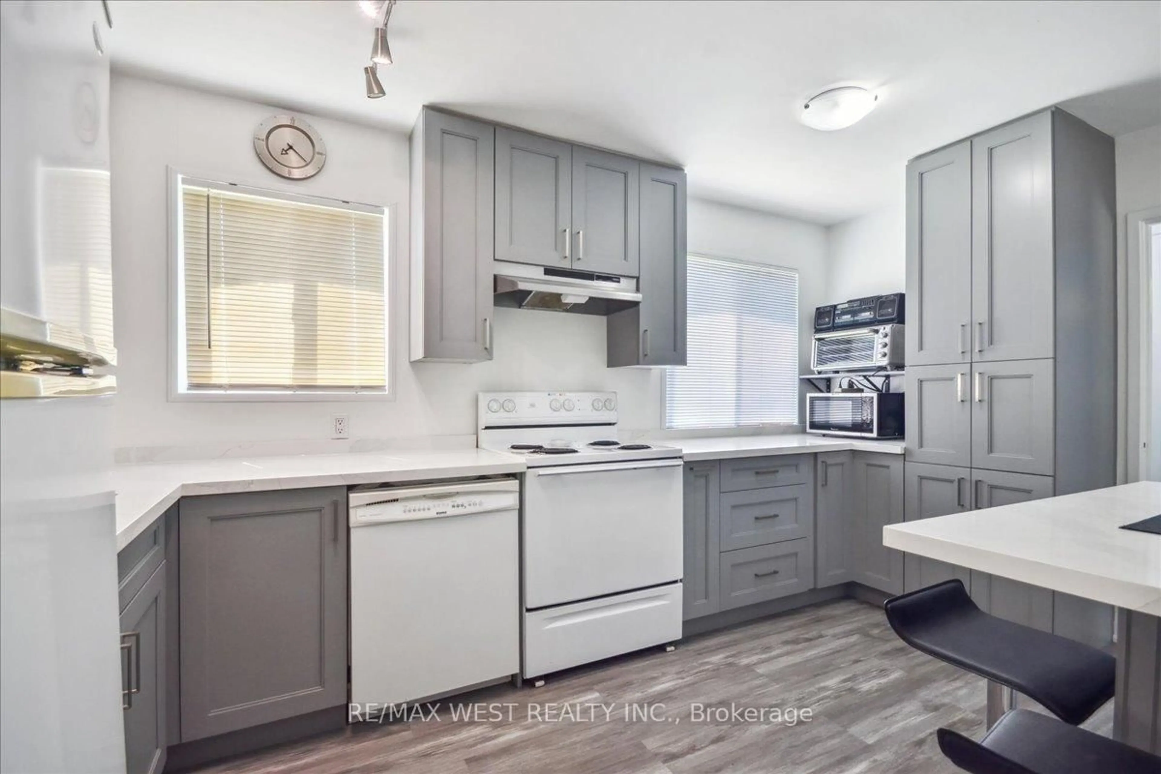 Open concept kitchen, ceramic/tile floor for 1 Huntsmoor Rd, Toronto Ontario M9W 3R4
