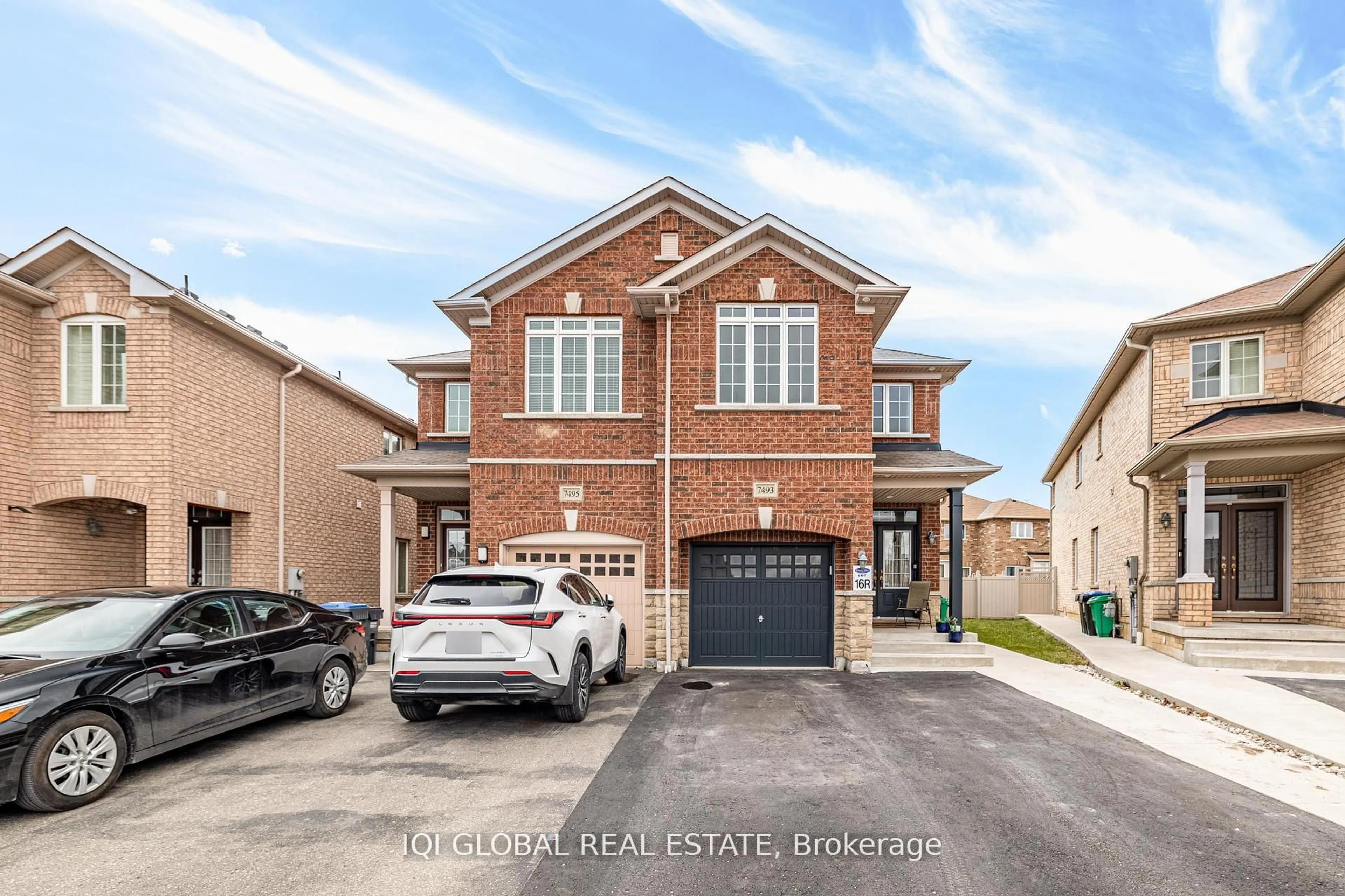 Home with brick exterior material, street for 7493 Saint Barbara Blvd, Mississauga Ontario L5W 0G3
