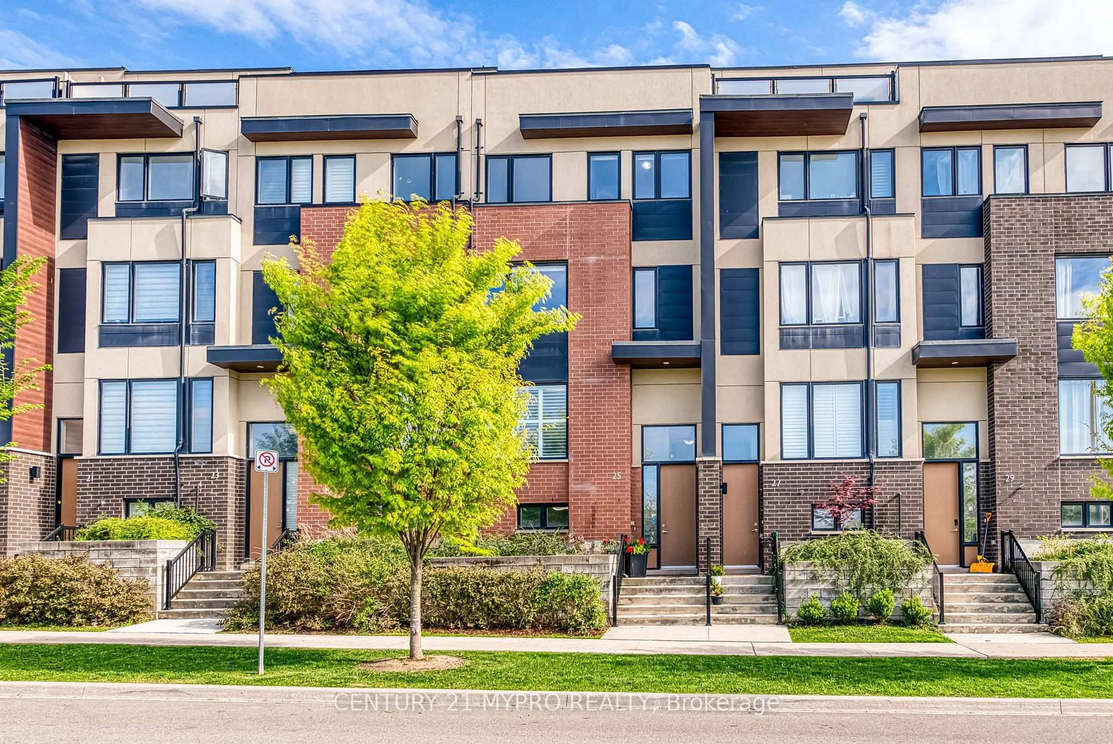 Home with brick exterior material, street for 25 Locust Lodge Gdns, Toronto Ontario M3K 0A9
