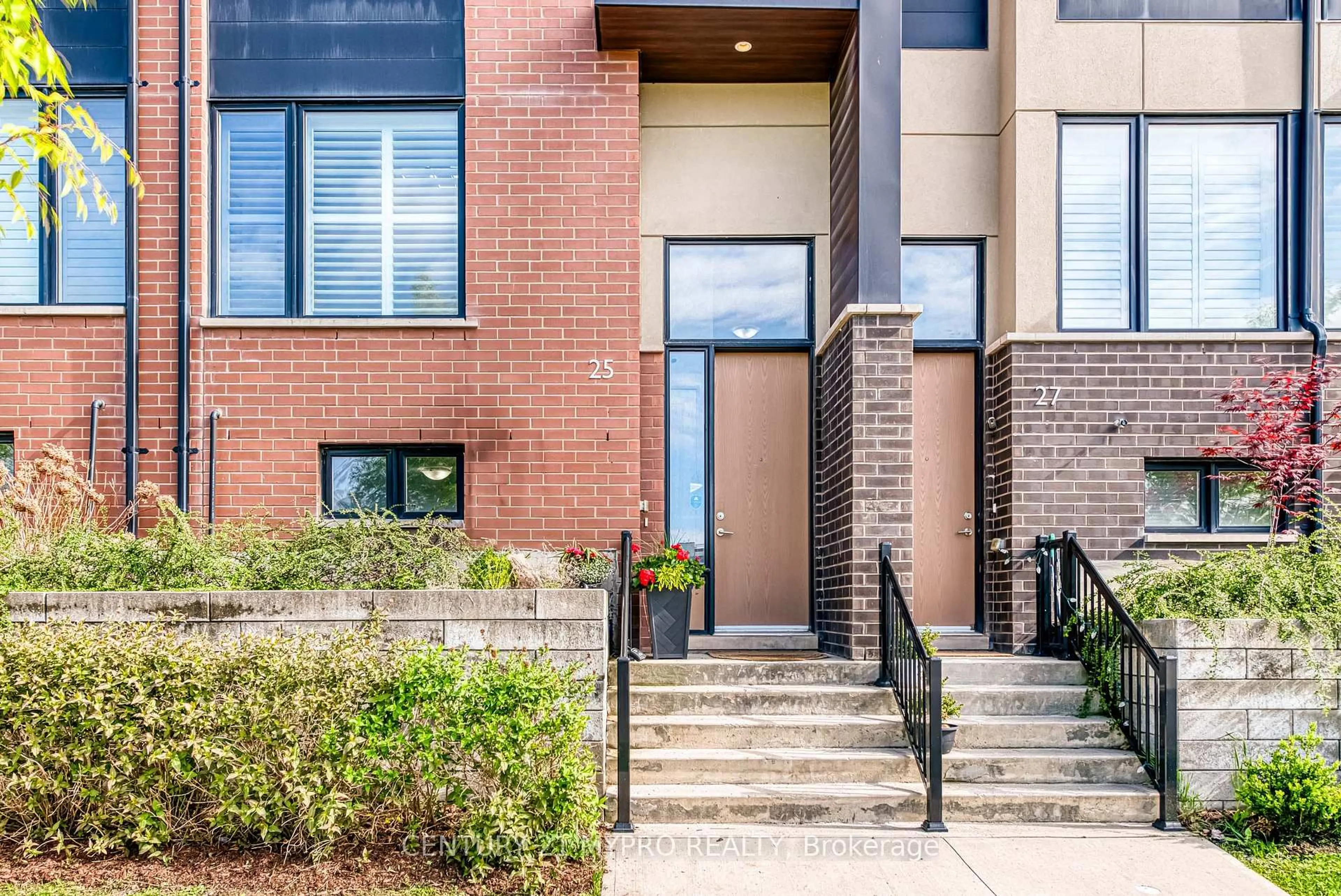 Home with brick exterior material, street for 25 Locust Lodge Gdns, Toronto Ontario M3K 0A9