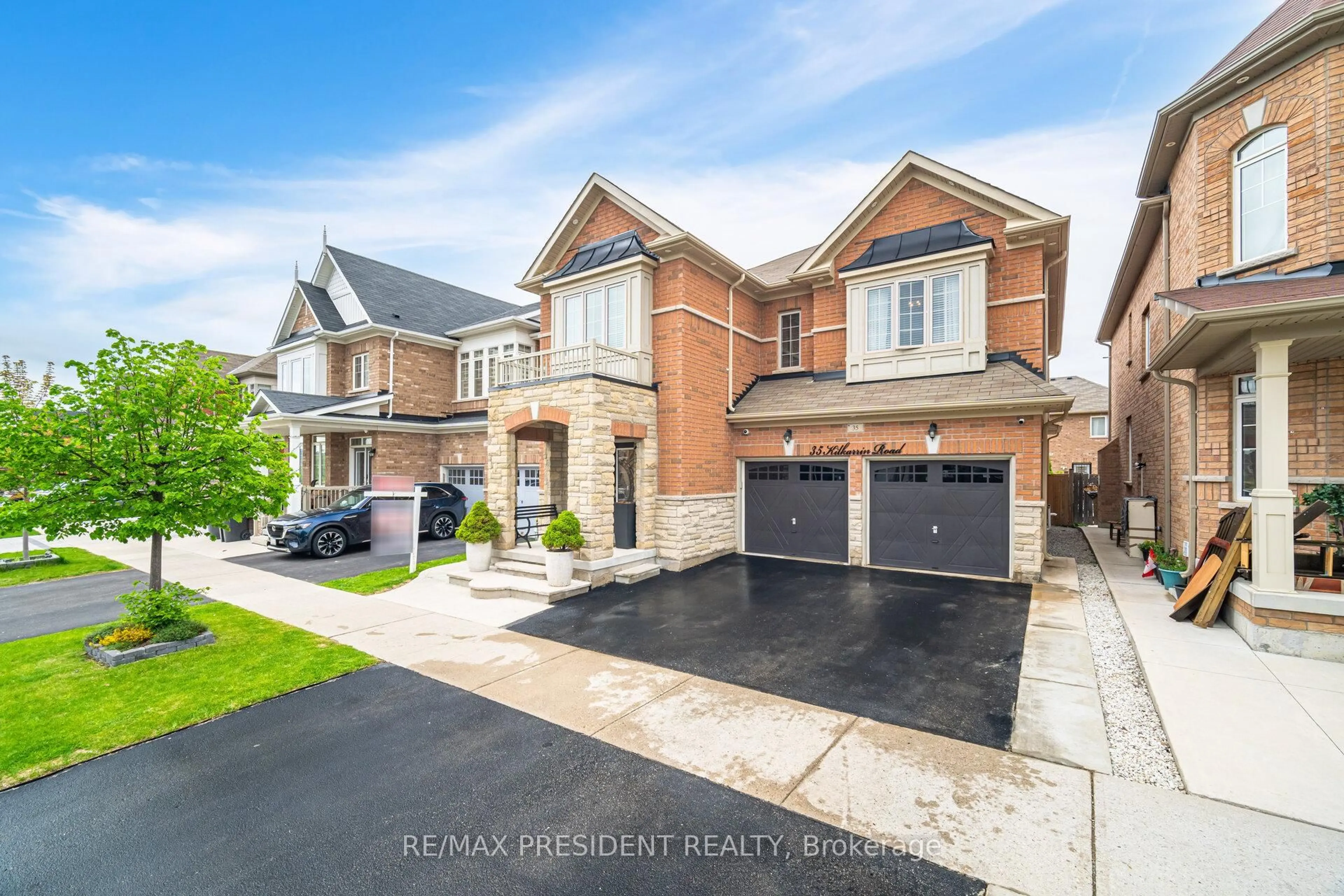 Home with brick exterior material, street for 35 Kilkarrin Rd, Brampton Ontario L7A 4C6