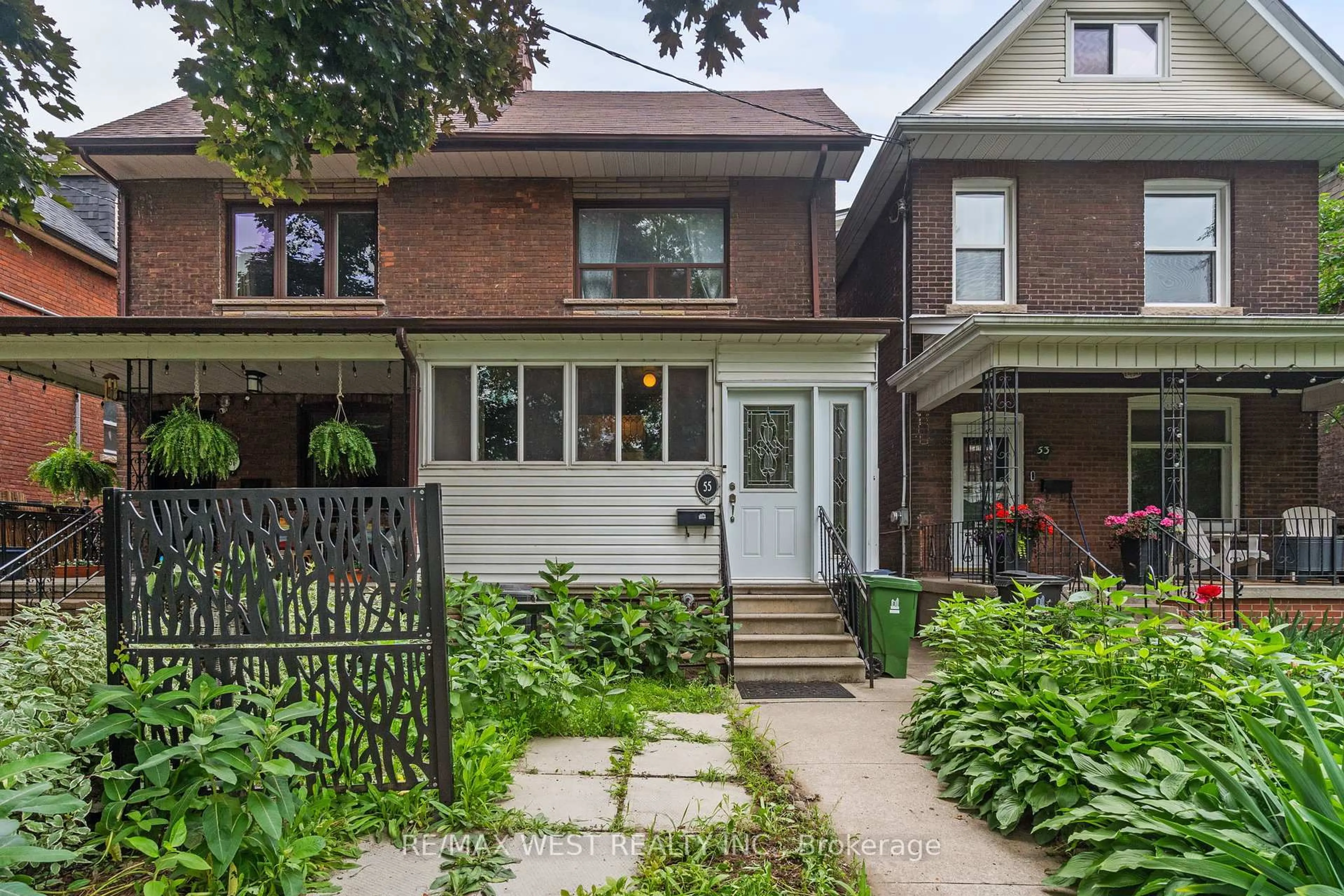 Home with brick exterior material, street for 55 Lynd Ave, Toronto Ontario M6R 1T8
