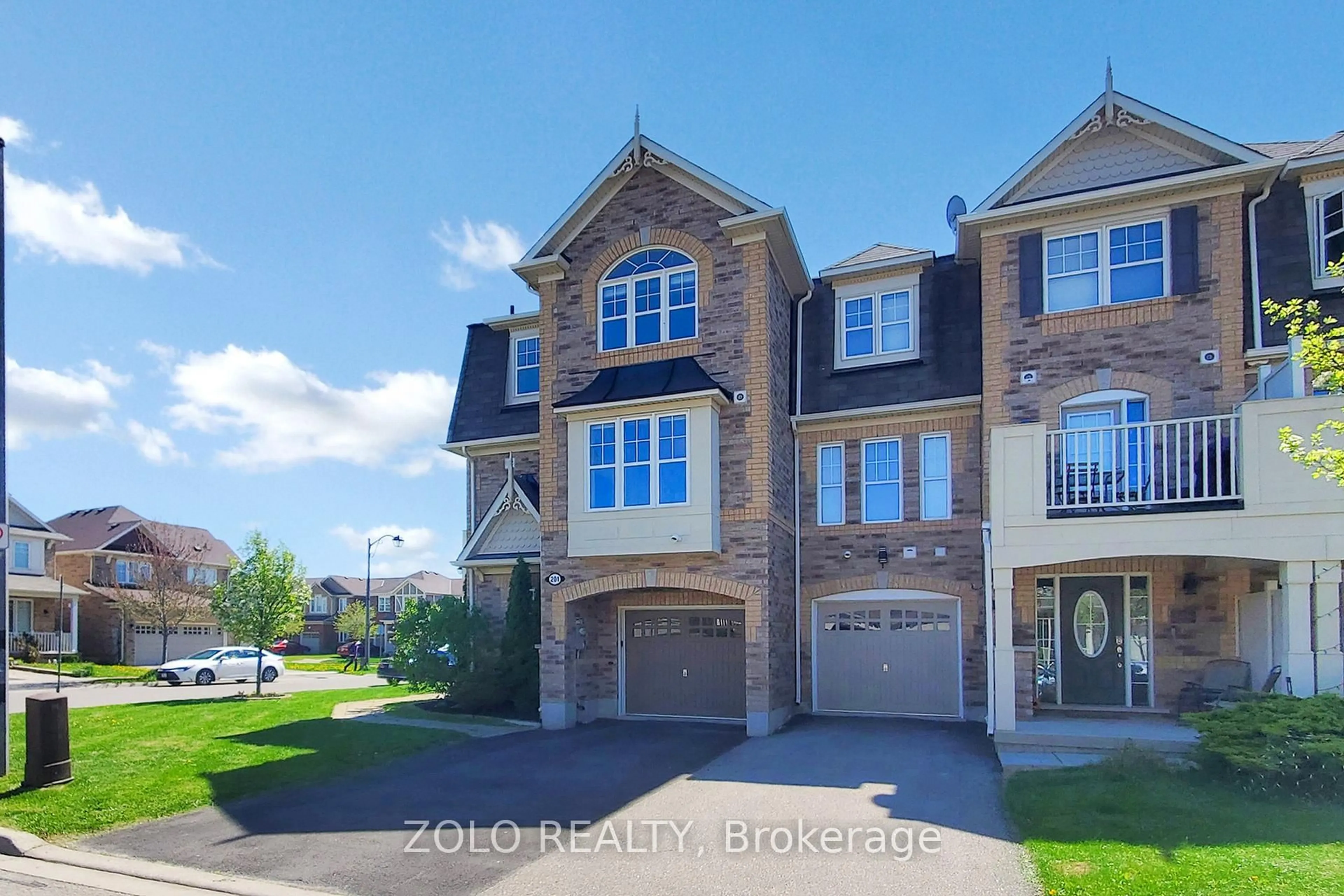Home with brick exterior material, street for 201 Woodley Cres, Milton Ontario L9T 8B8