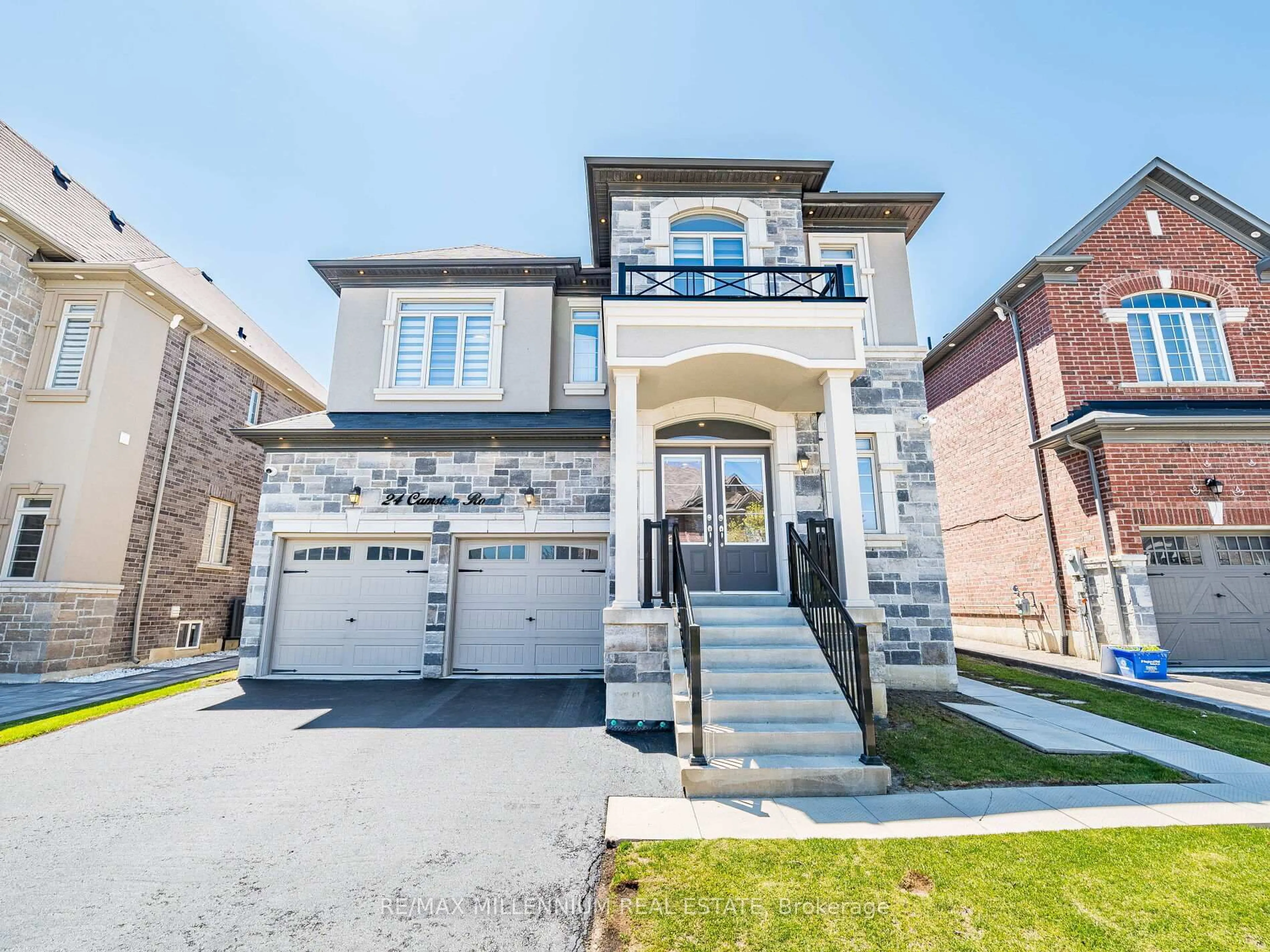 Home with brick exterior material, street for 24 Camston Rd, Brampton Ontario L6P 4J8