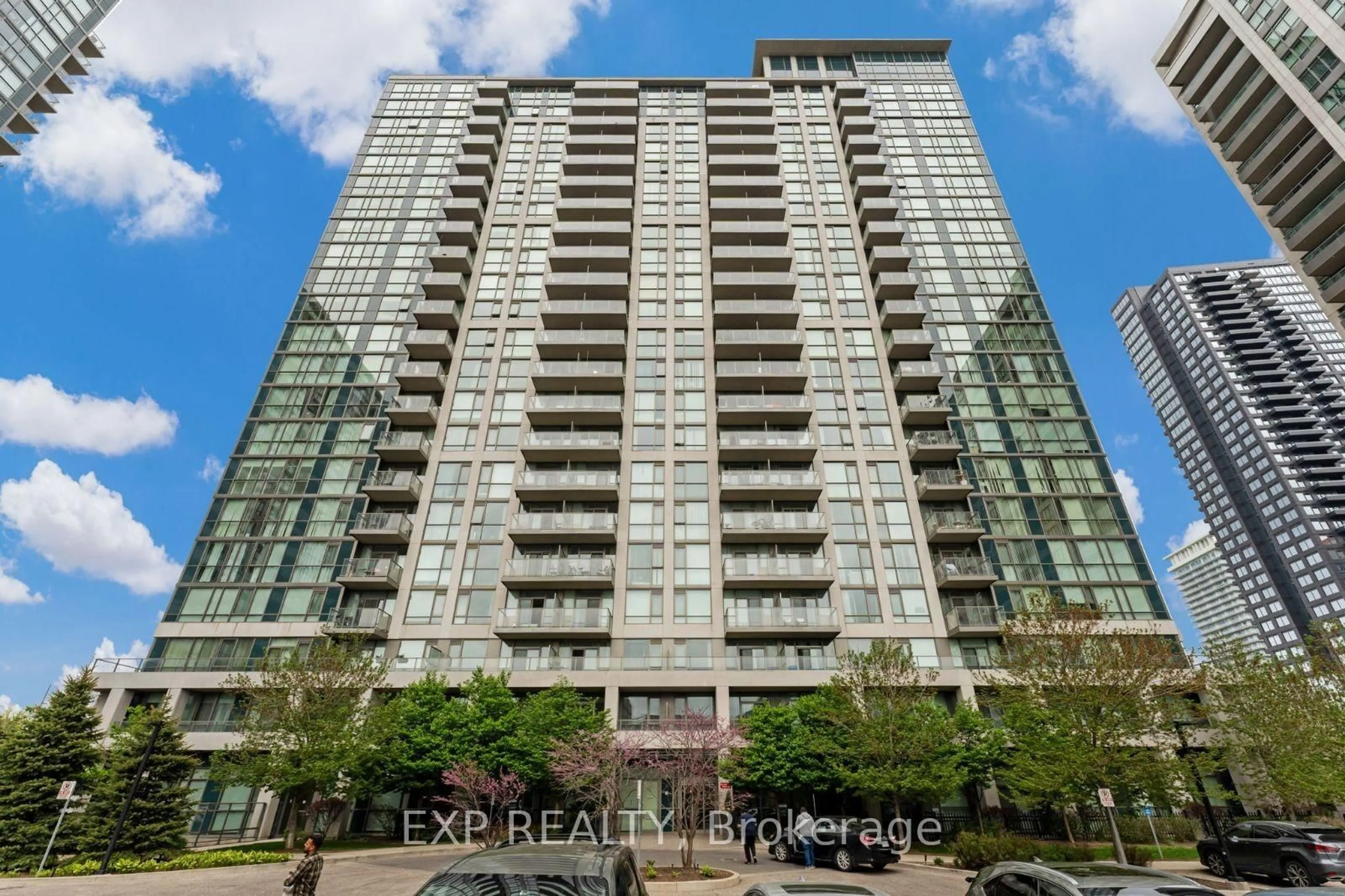 A pic from outside/outdoor area/front of a property/back of a property/a pic from drone, building for 339 Rathburn Rd #1607, Mississauga Ontario L5B 0K6