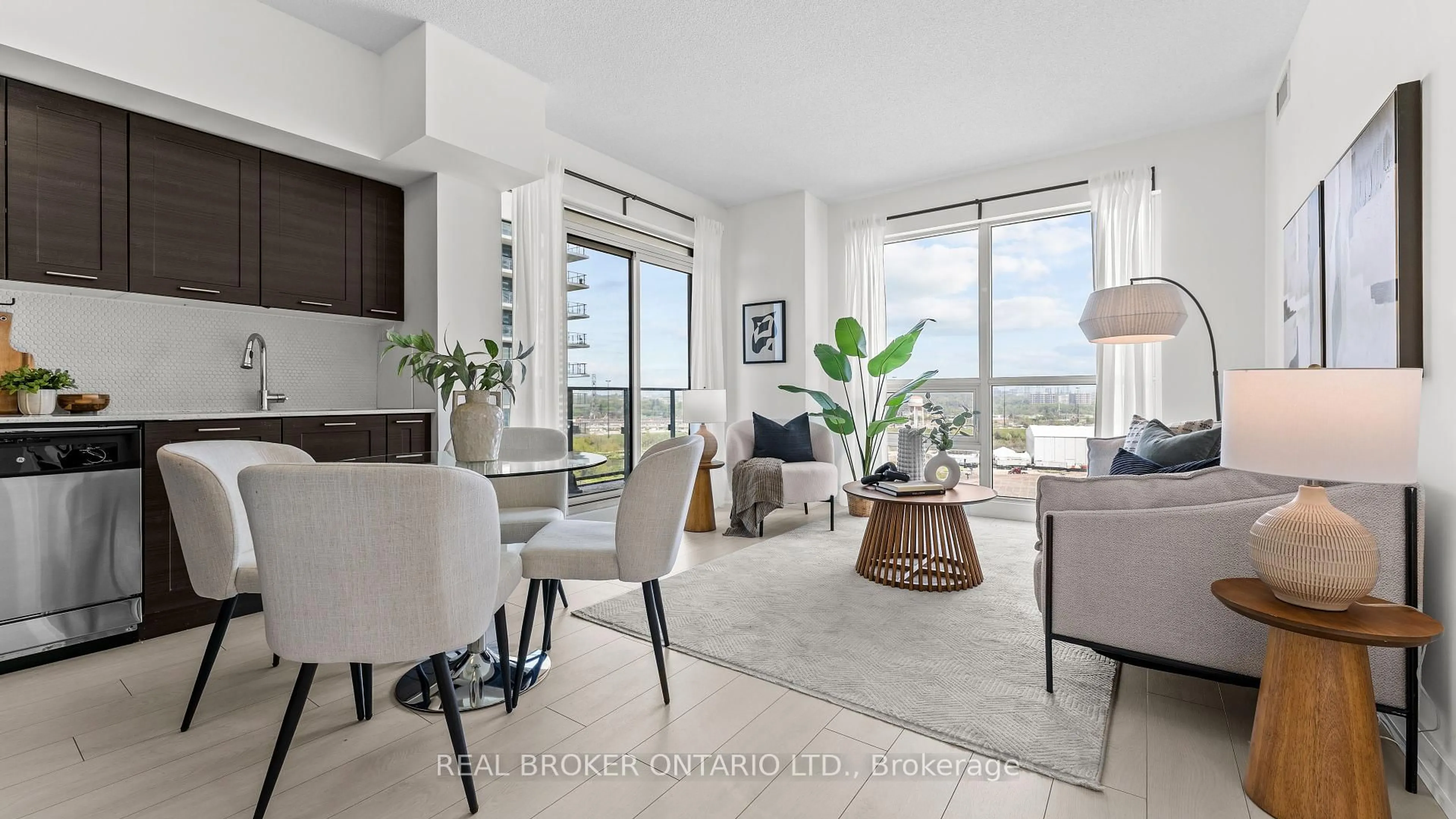 Living room with furniture, unknown for 2220 Lake Shore Blvd #1604, Toronto Ontario M8V 0C1