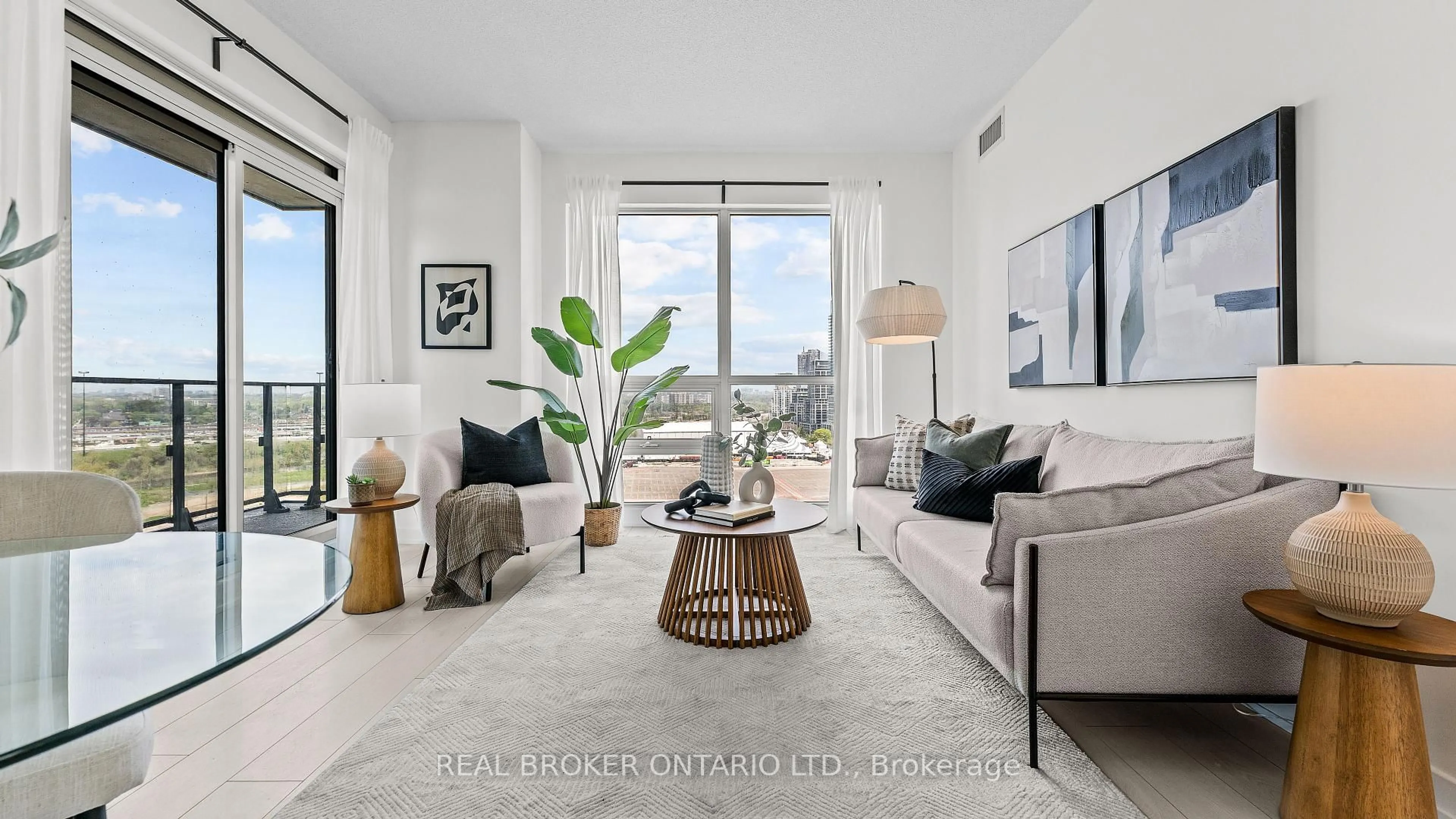 Living room with furniture, unknown for 2220 Lake Shore Blvd #1604, Toronto Ontario M8V 0C1