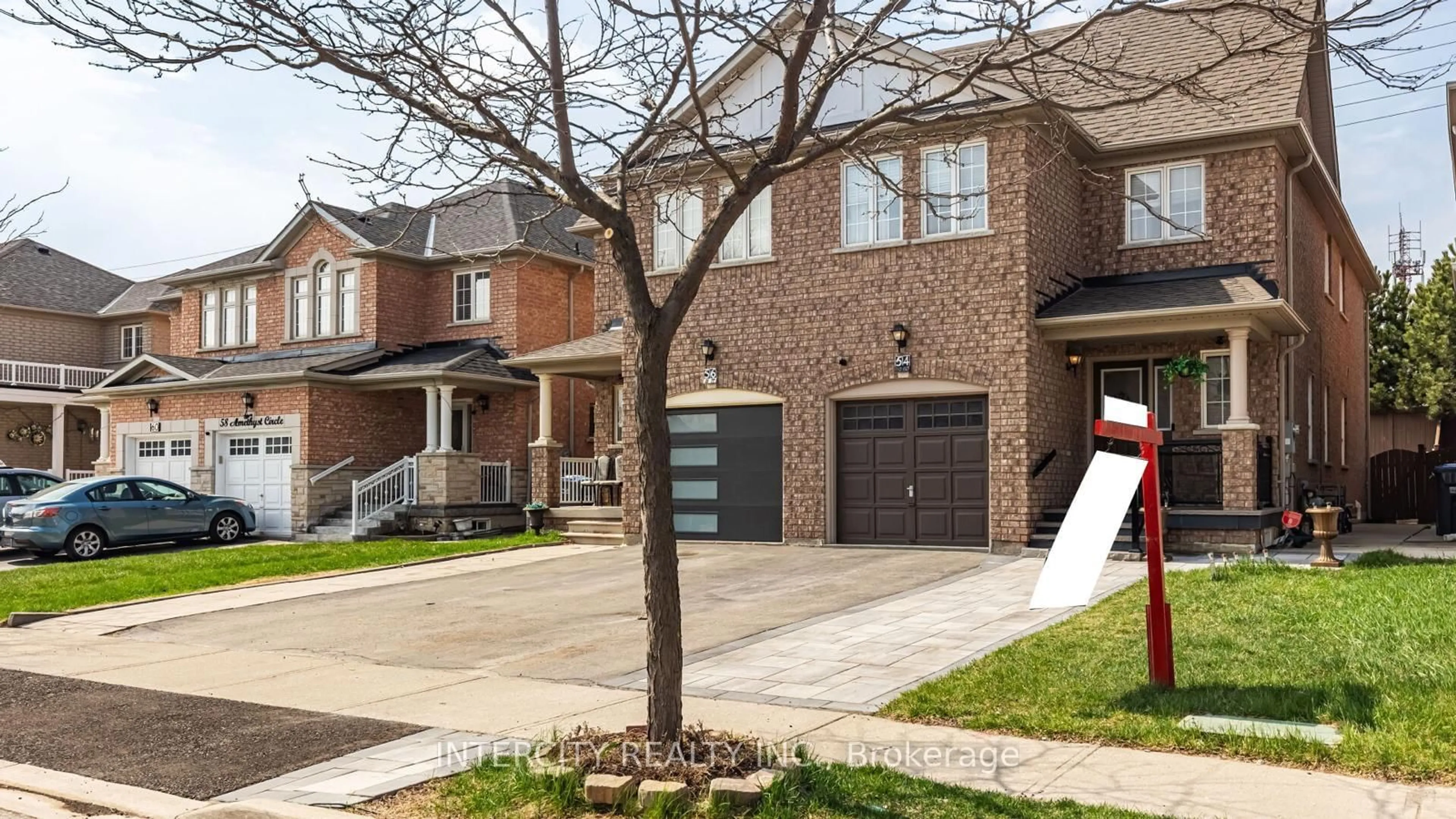 Home with brick exterior material, street for 54 Amethyst Circ, Brampton Ontario L6P 0Z3
