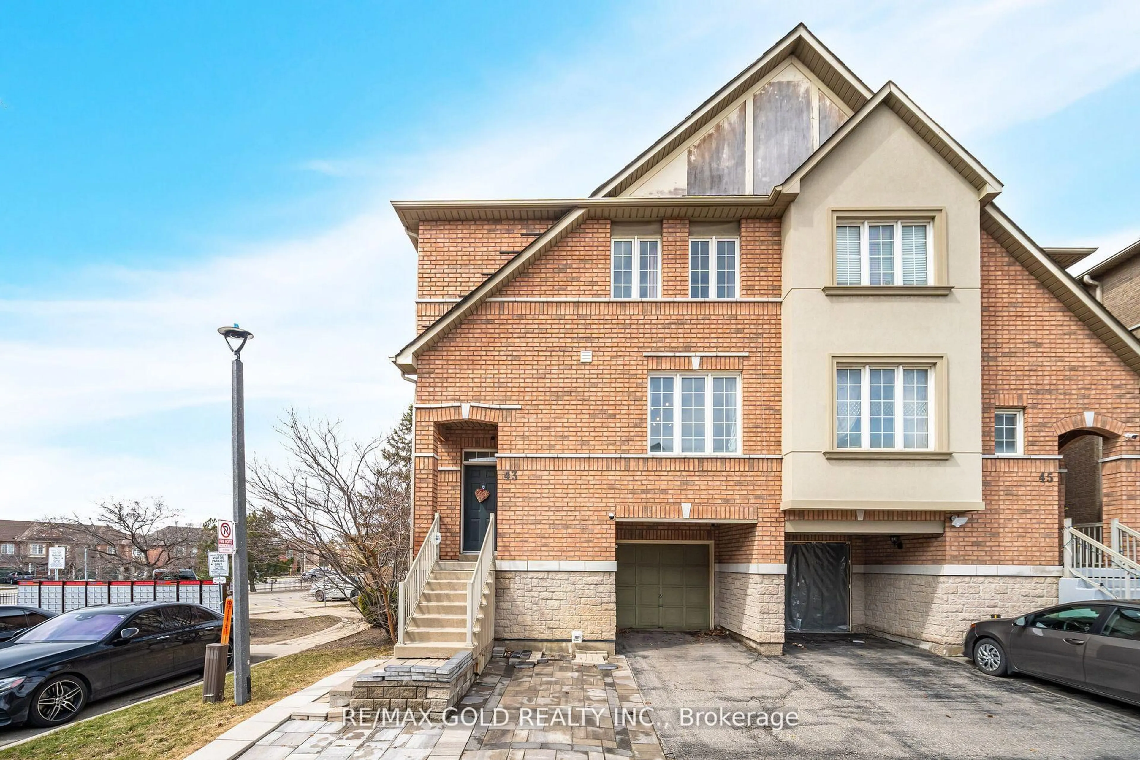 Home with brick exterior material, street for 7155 Magistrate Terr #43, Mississauga Ontario L5W 1Y8