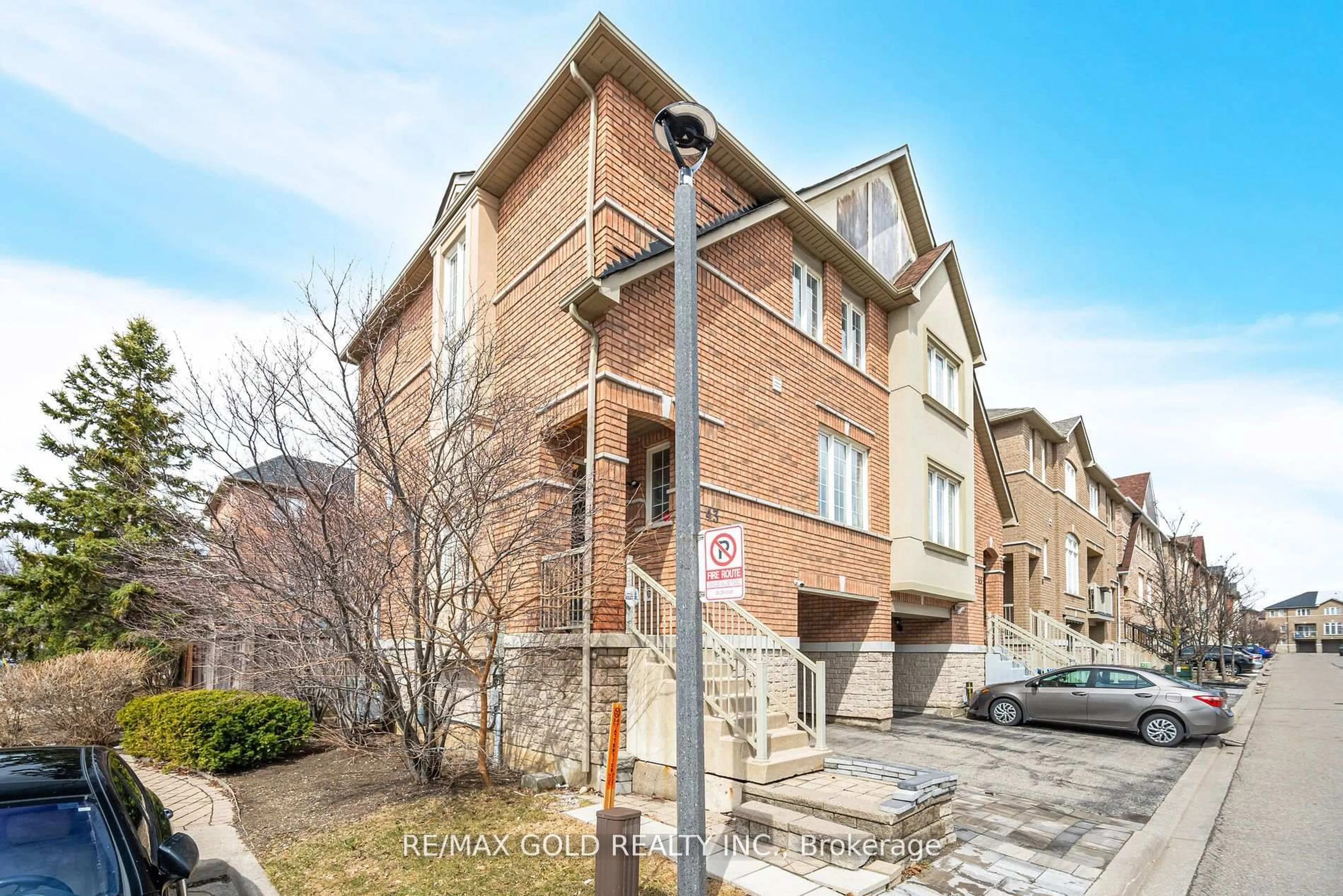Home with brick exterior material, street for 7155 Magistrate Terr #43, Mississauga Ontario L5W 1Y8