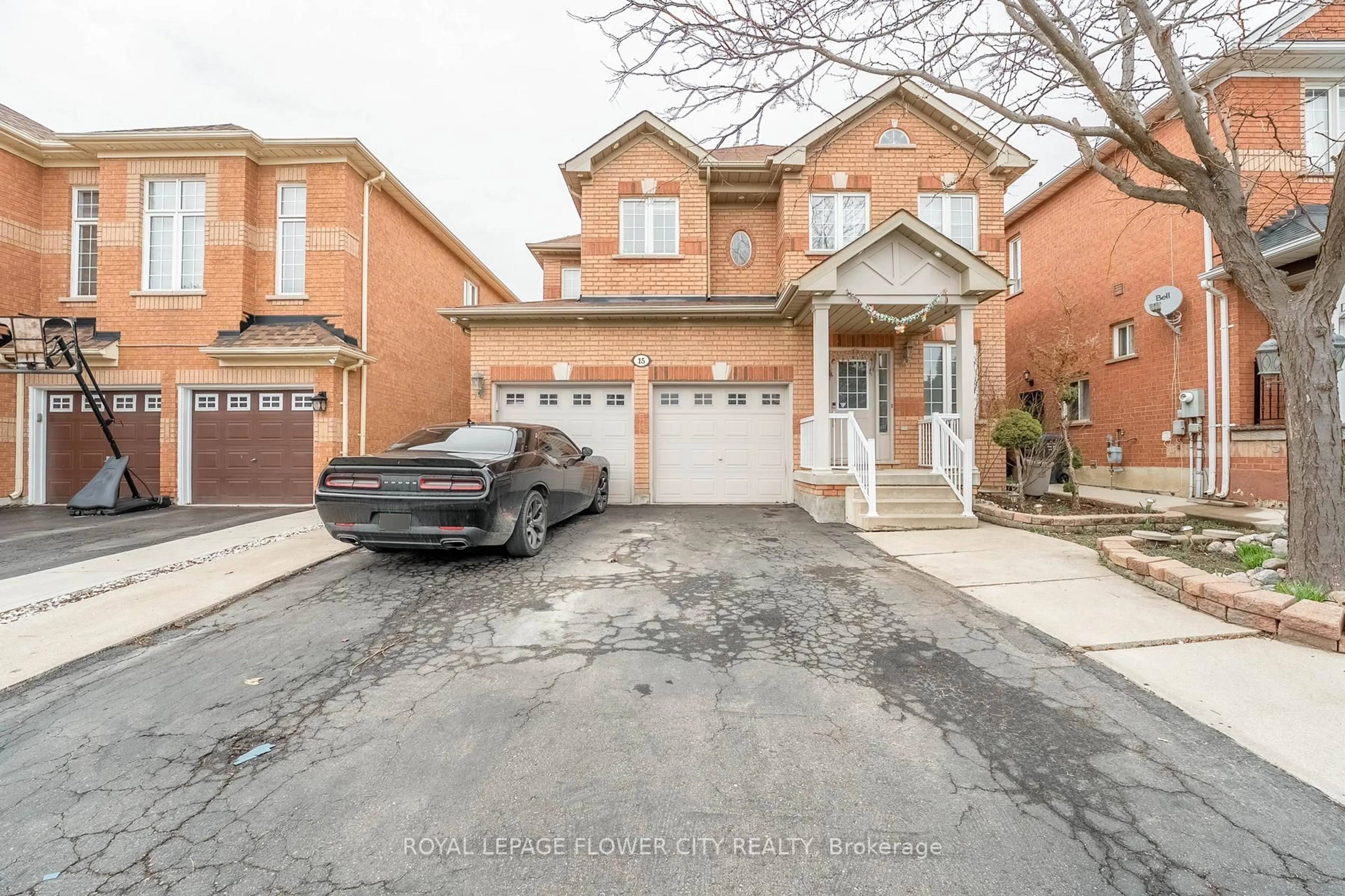 Home with brick exterior material, street for 15 Ryegrass Cres, Brampton Ontario L7A 3K4