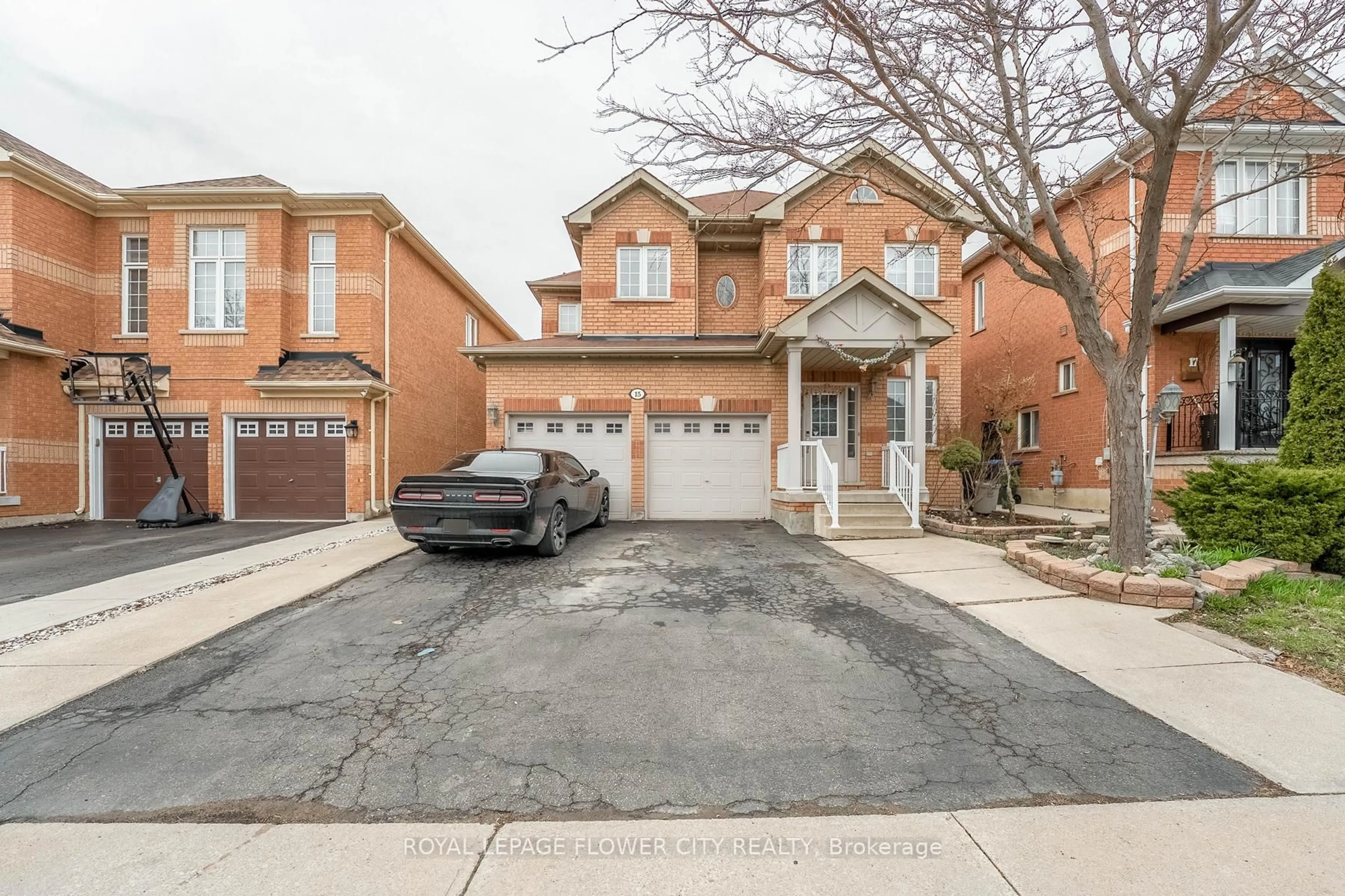 Home with brick exterior material, street for 15 Ryegrass Cres, Brampton Ontario L7A 3K4