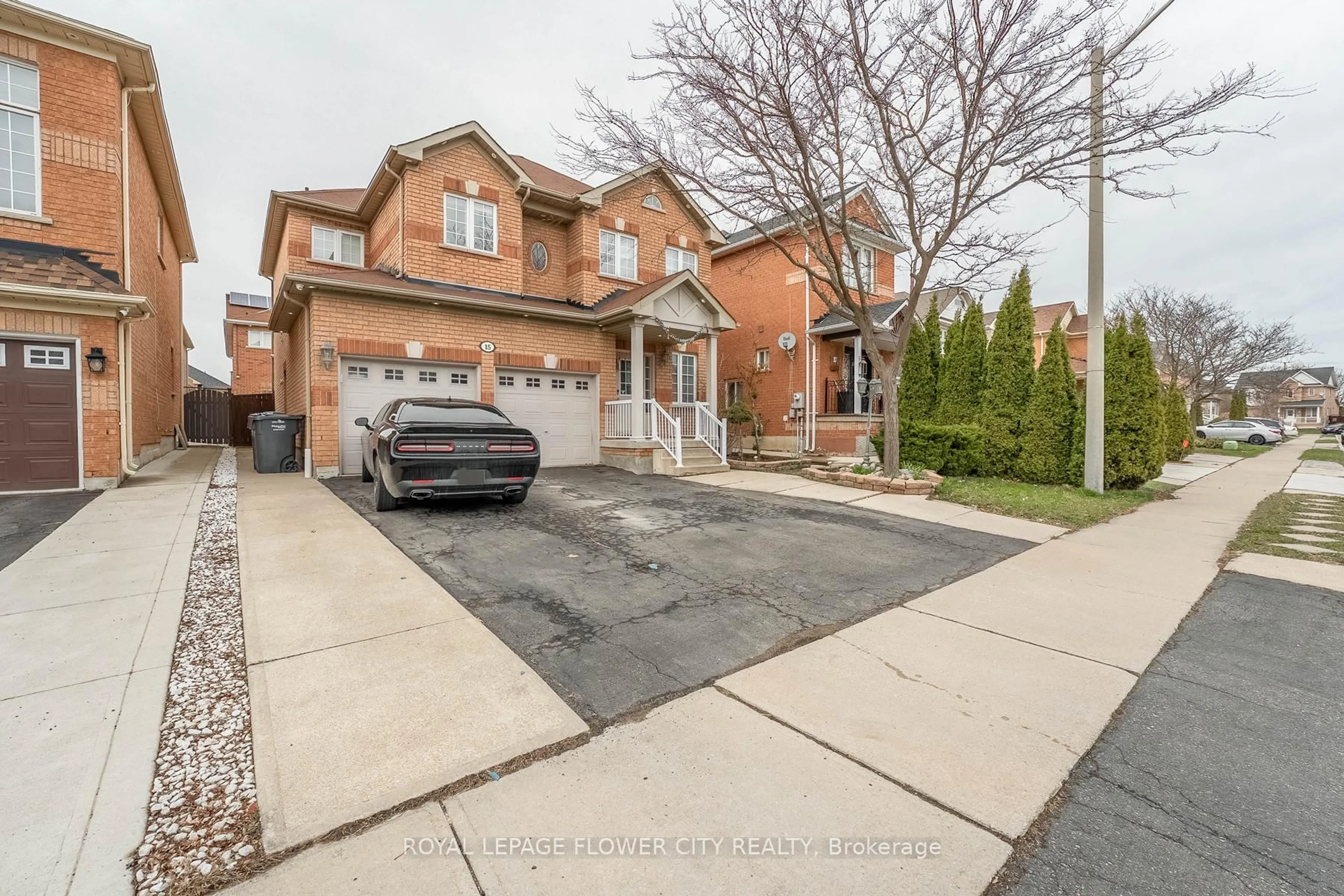 Home with brick exterior material, street for 15 Ryegrass Cres, Brampton Ontario L7A 3K4