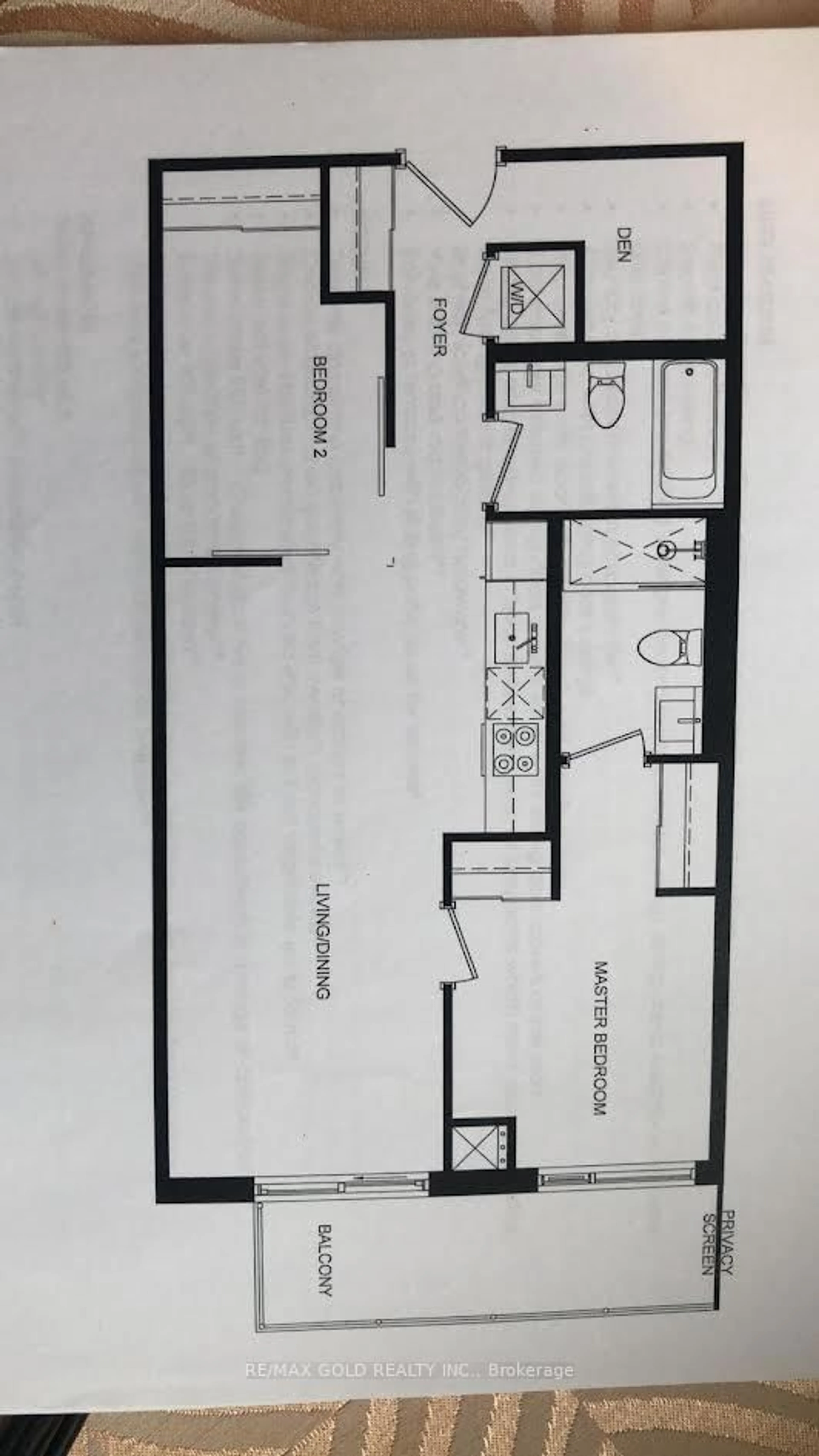 Floor plan for 1928 Lakeshore Blvd #3805, Toronto Ontario M6S 0B1