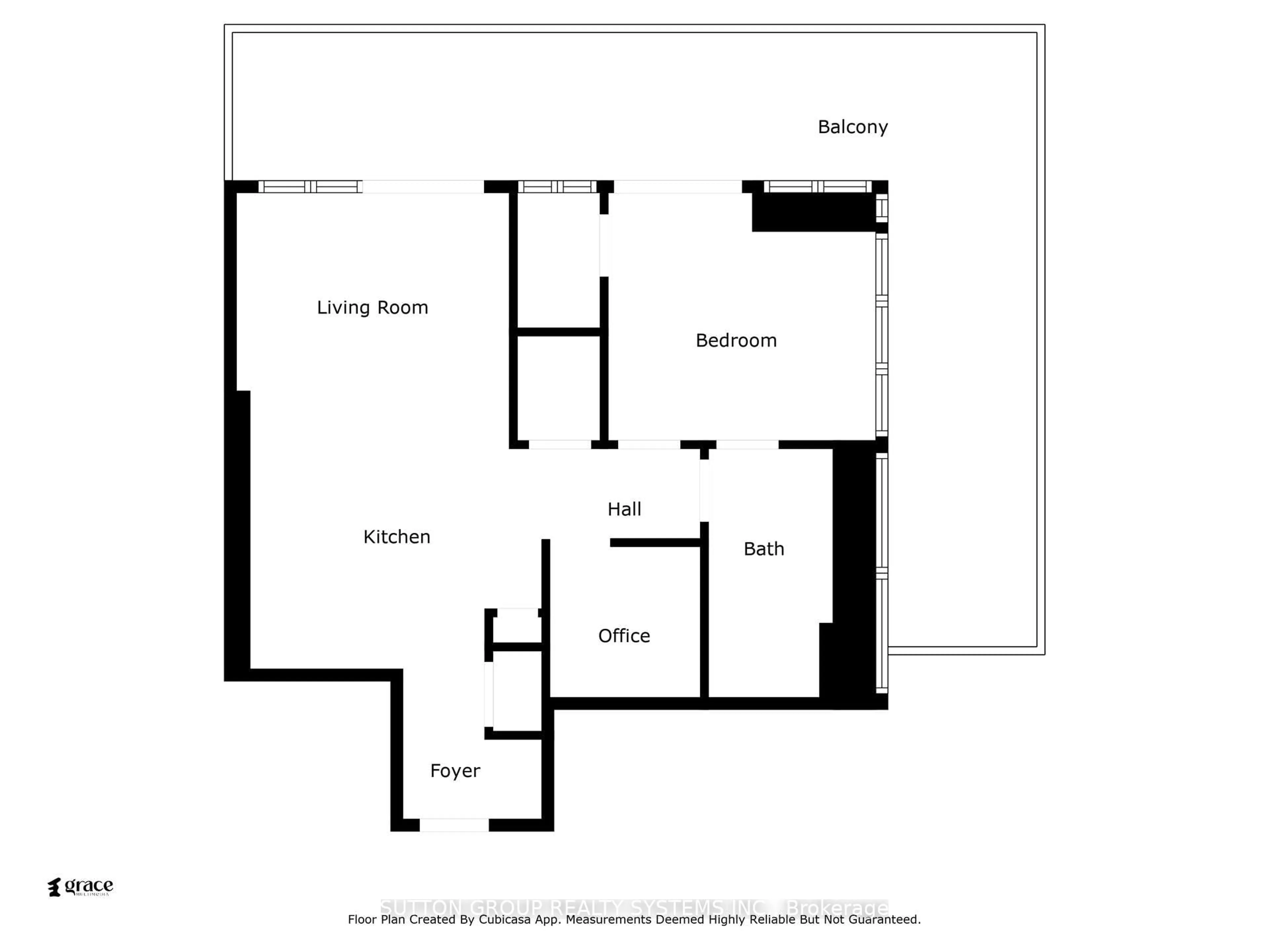 Floor plan for 65 ANNIE CRAIG Dr #703, Toronto Ontario M8V 0A8