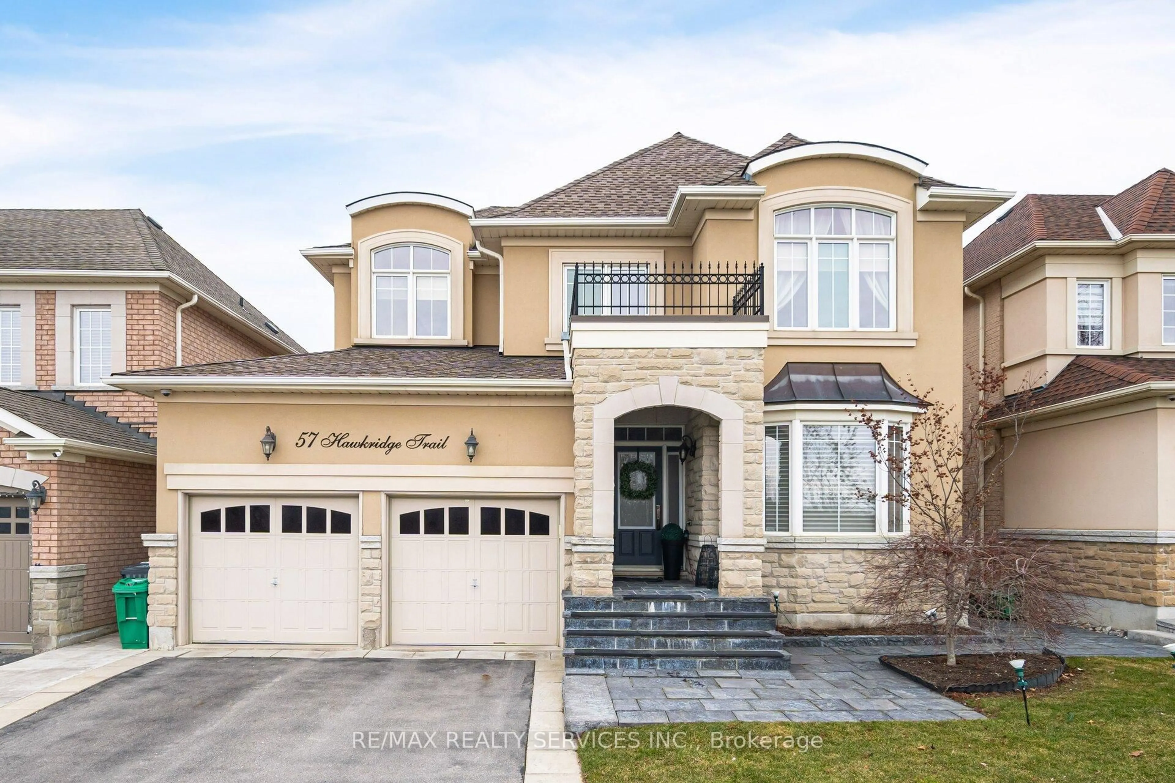 Home with brick exterior material, street for 57 Hawkridge Tr, Brampton Ontario L6P 2T6