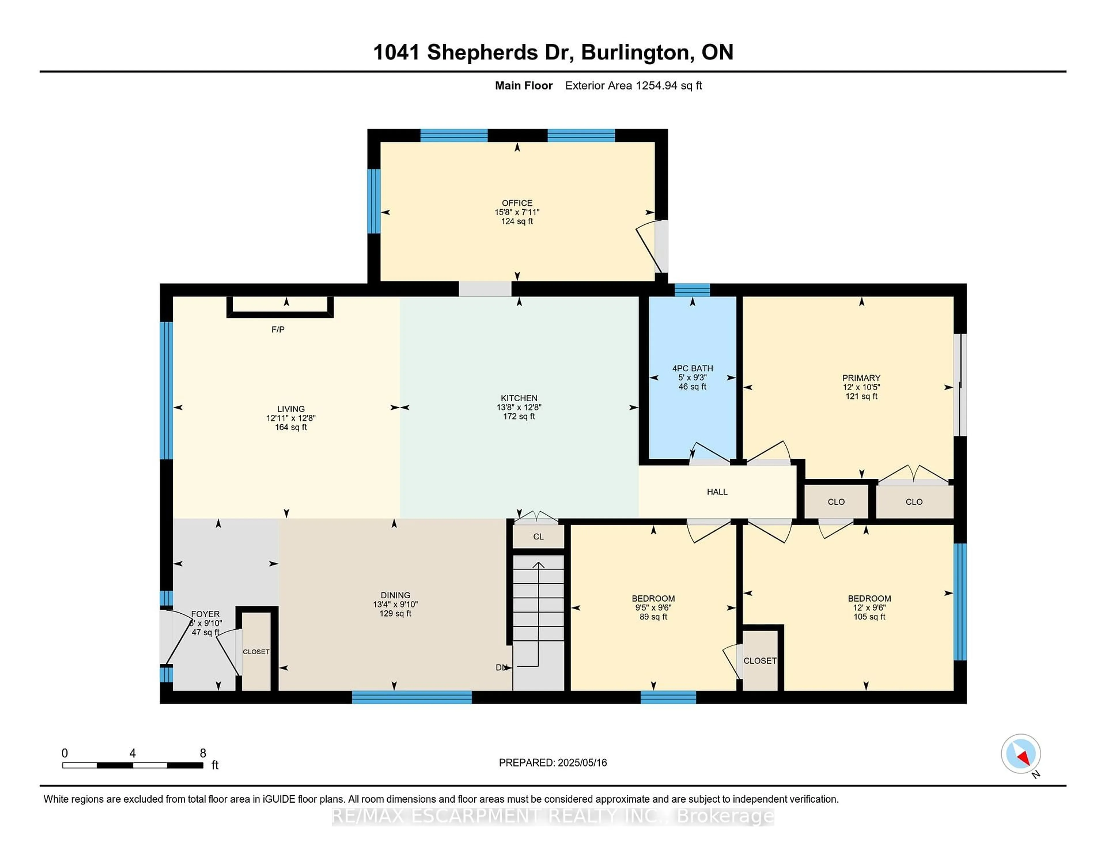 Floor plan for 1041 Shepherd's Dr, Burlington Ontario L7T 3R4
