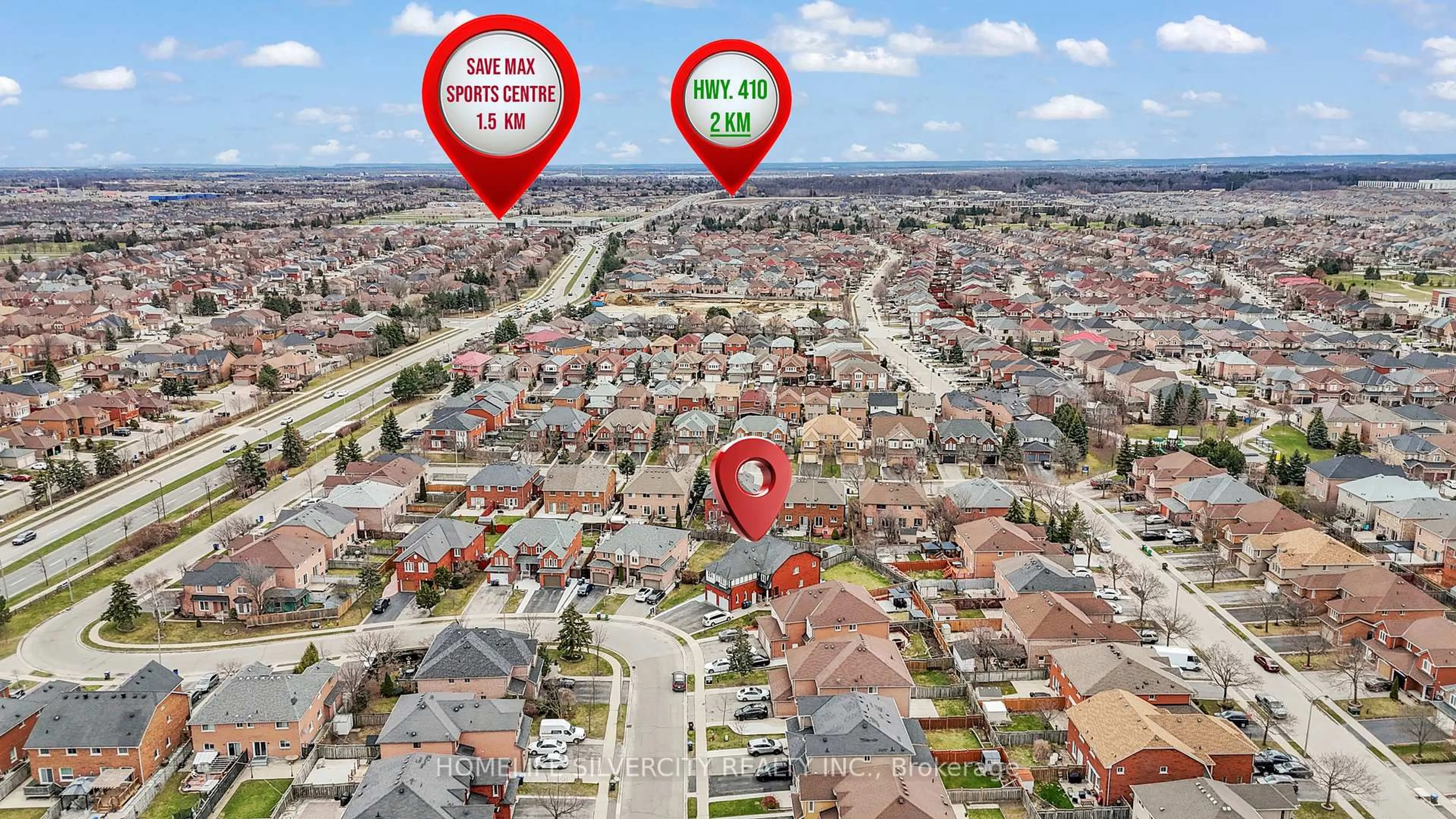 Picture of a map for 142 Sahara Tr, Brampton Ontario L6R 1P6