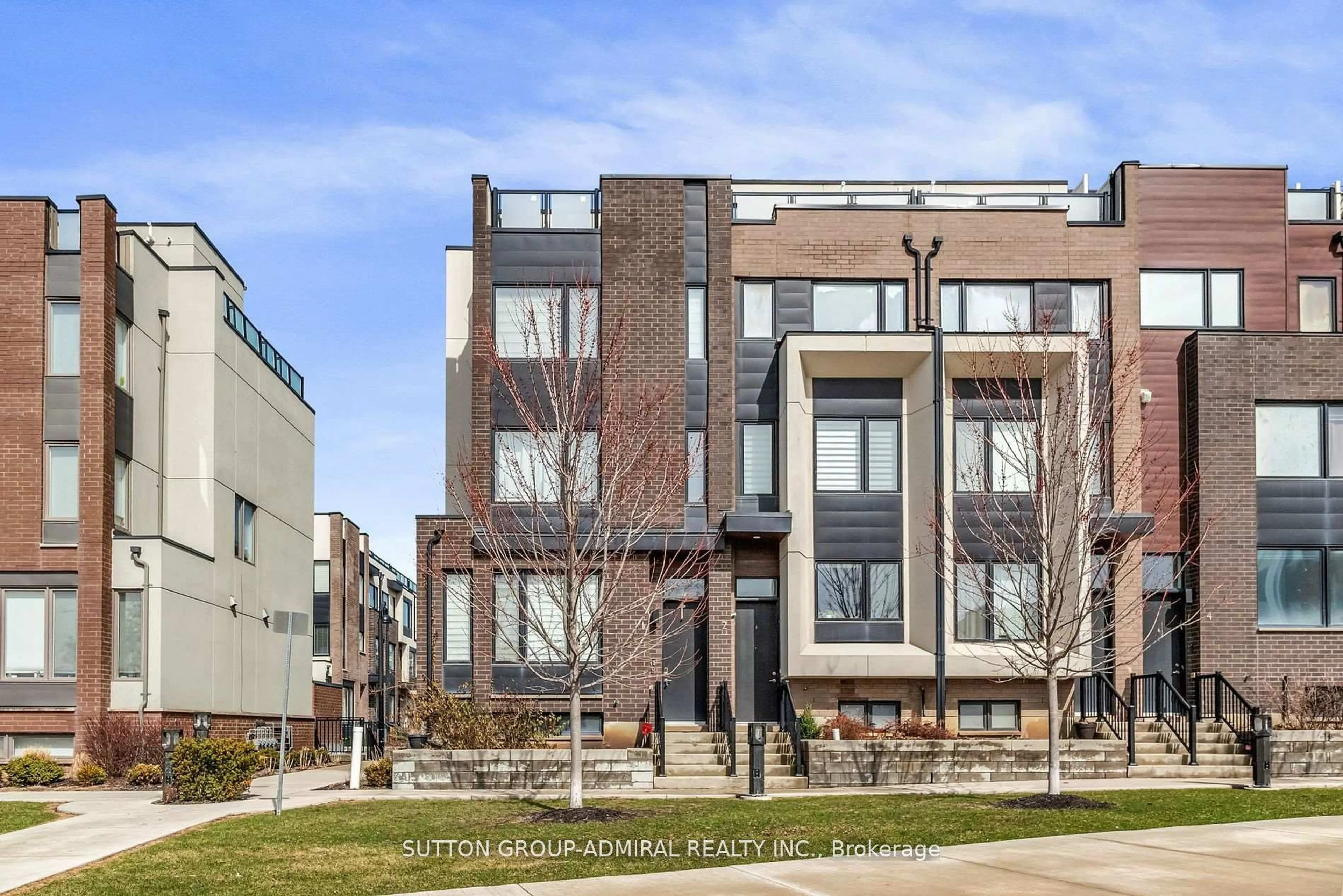 Home with brick exterior material, street for 110 Frederick Tisdale Dr #1, Toronto Ontario M3K 0A8