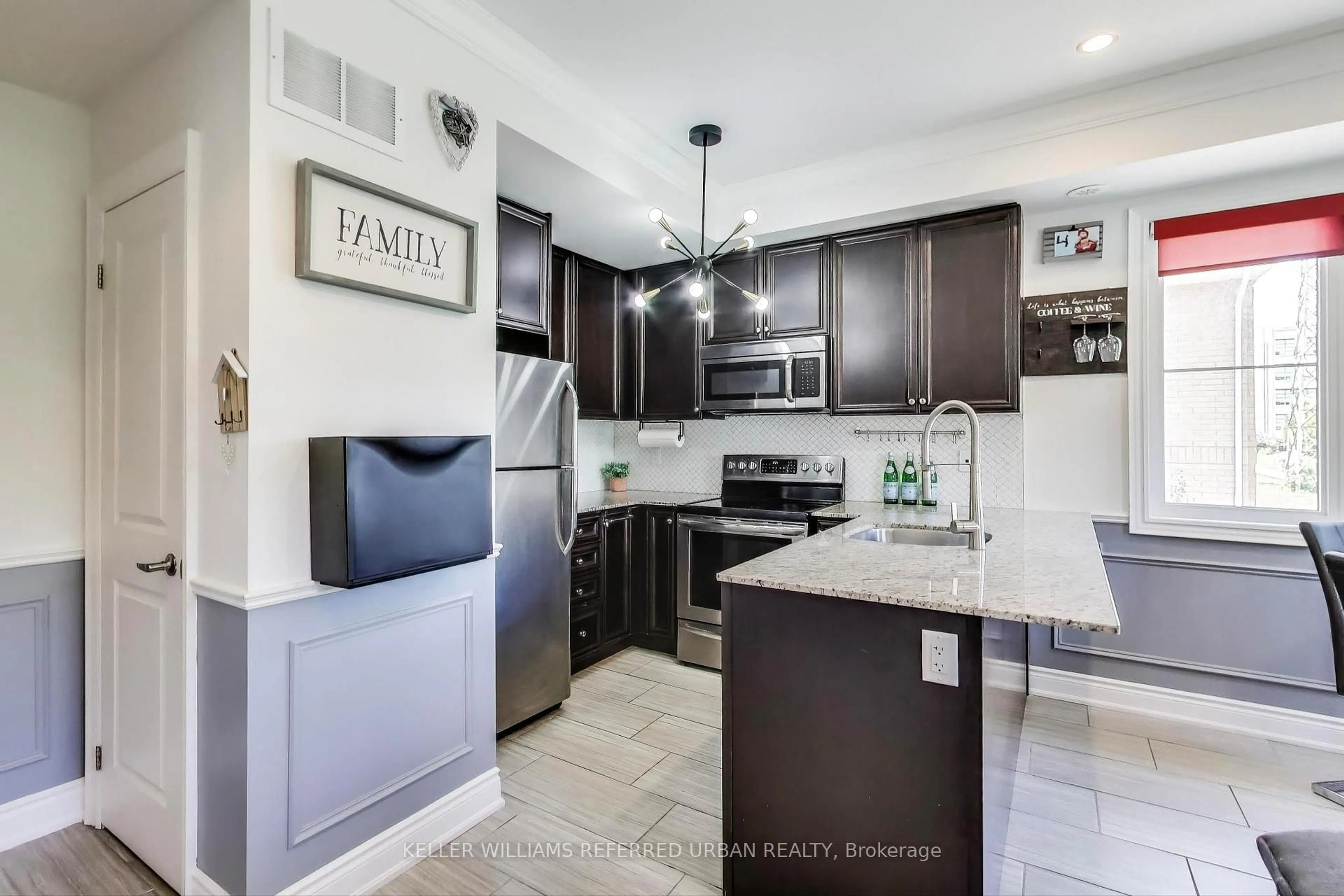 Open concept kitchen, ceramic/tile floor for 380 Hopewell Ave #231, Toronto Ontario M6E 2S2
