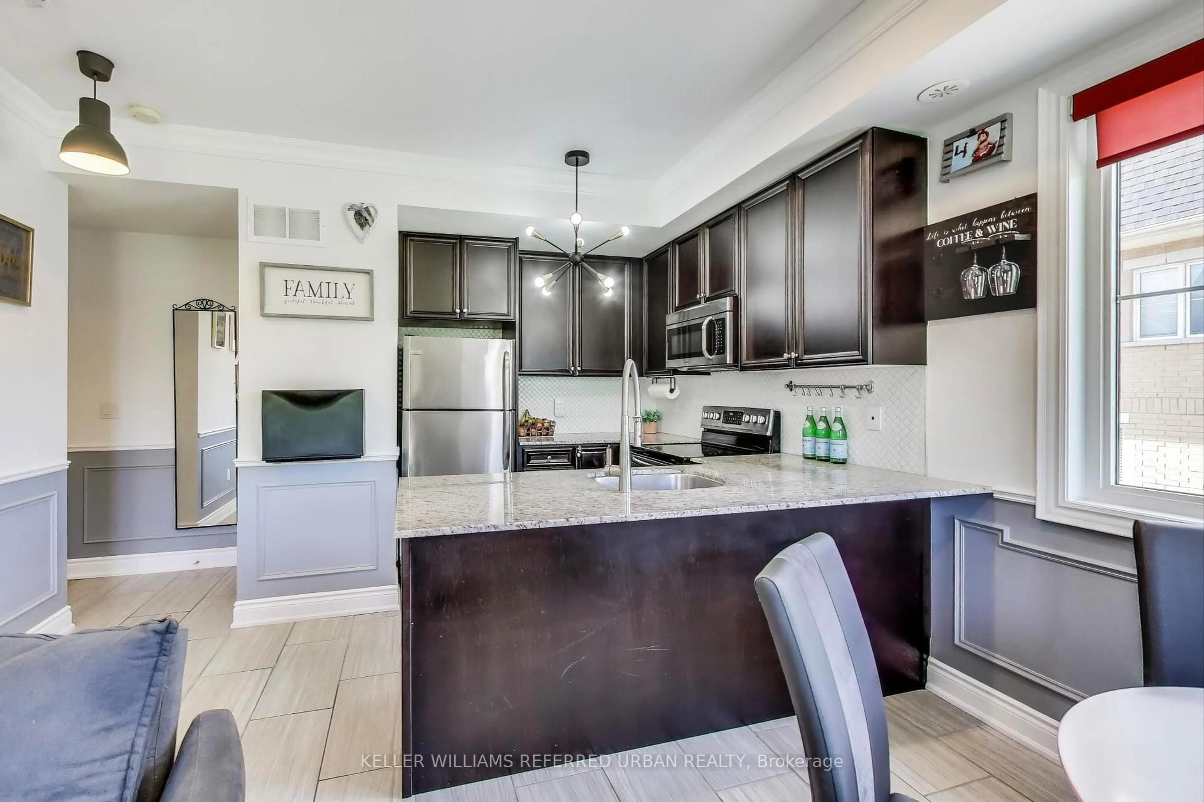Open concept kitchen, ceramic/tile floor for 380 Hopewell Ave #231, Toronto Ontario M6E 2S2