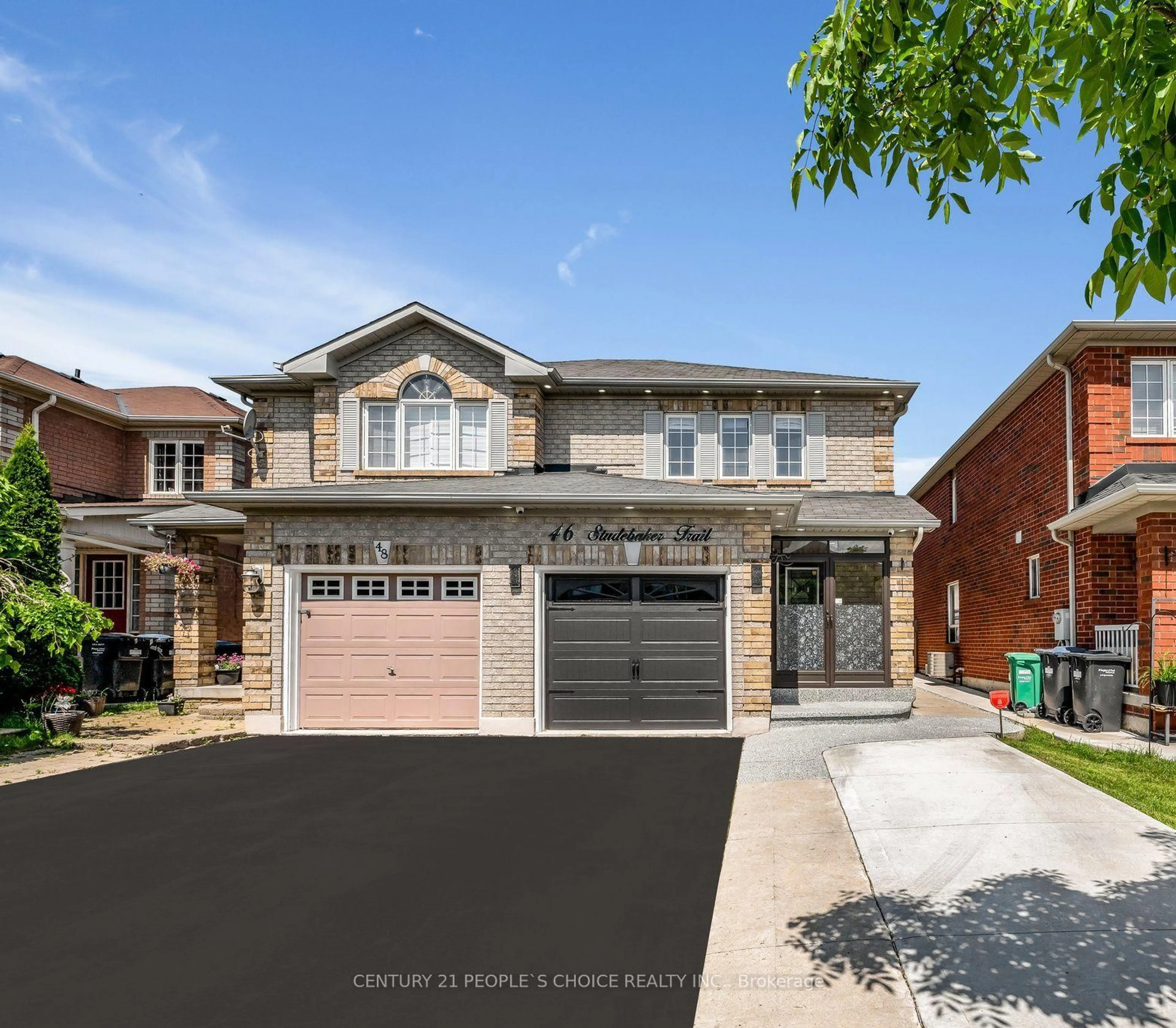 Home with brick exterior material, street for 46 Studebaker Tr, Brampton Ontario L7A 3A5