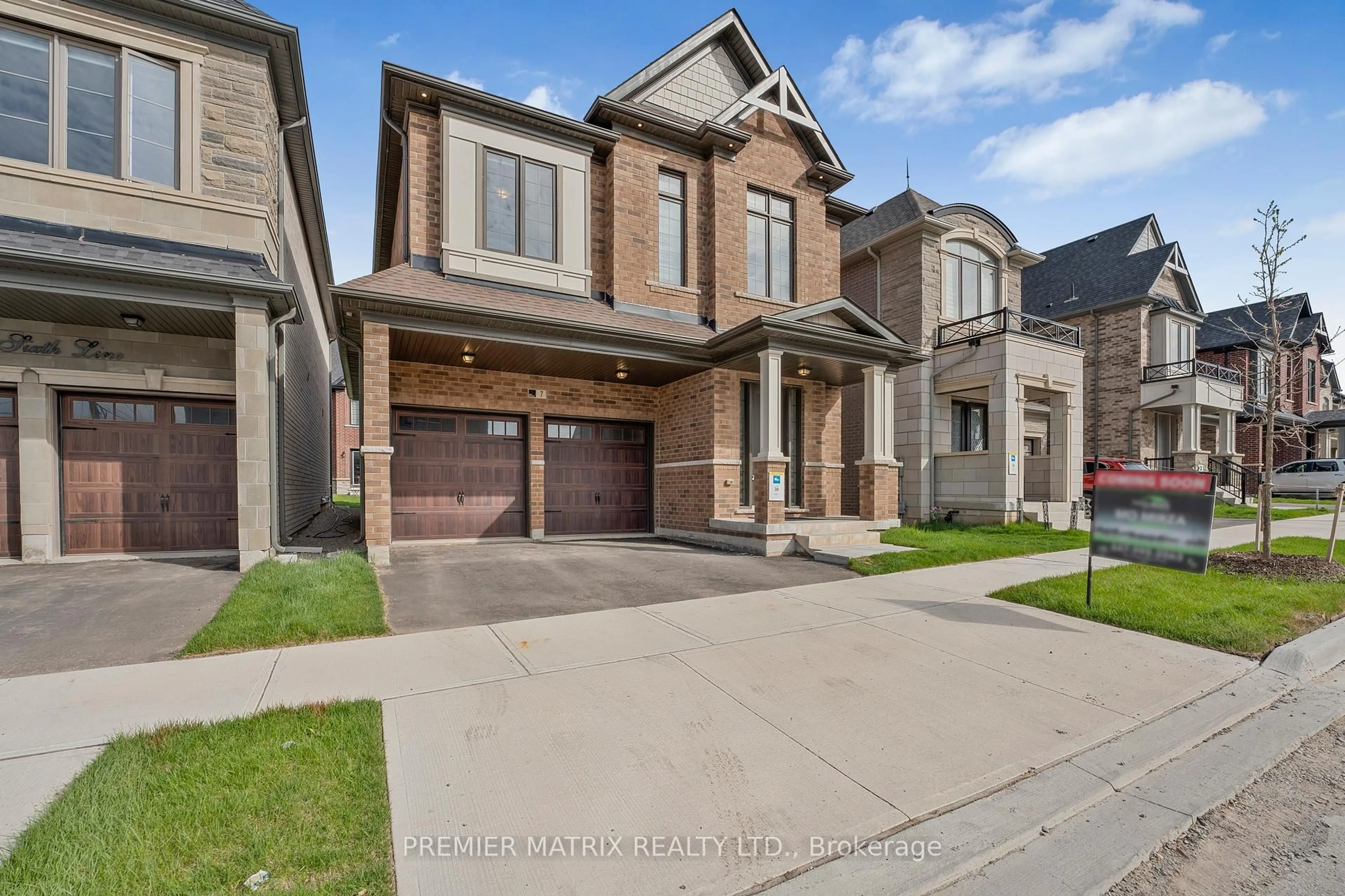Home with brick exterior material, street for 7 William Crawley Way, Oakville Ontario L6H 0Y7