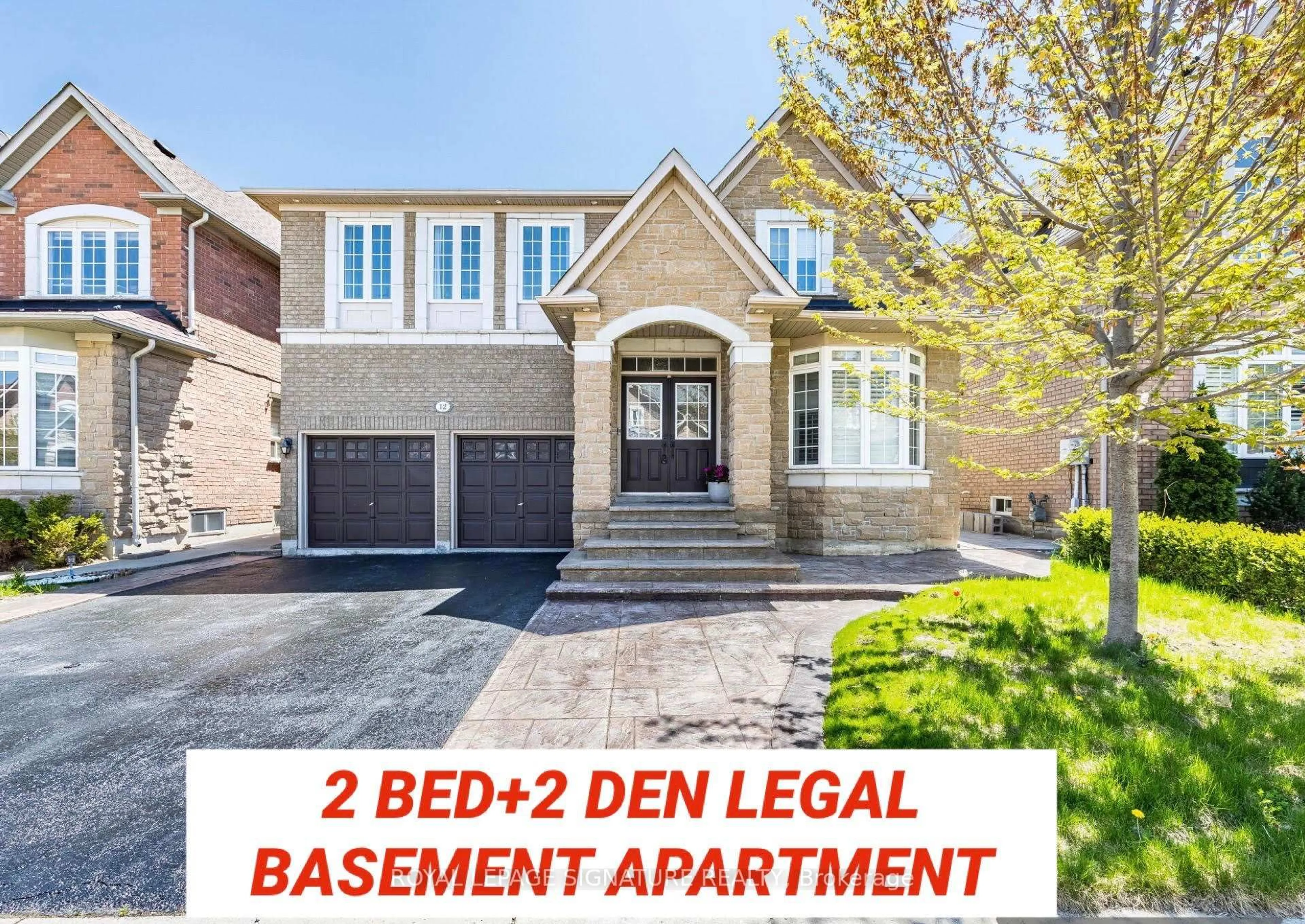 Home with brick exterior material, street for 12 Northface Cres, Brampton Ontario L6R 2X9