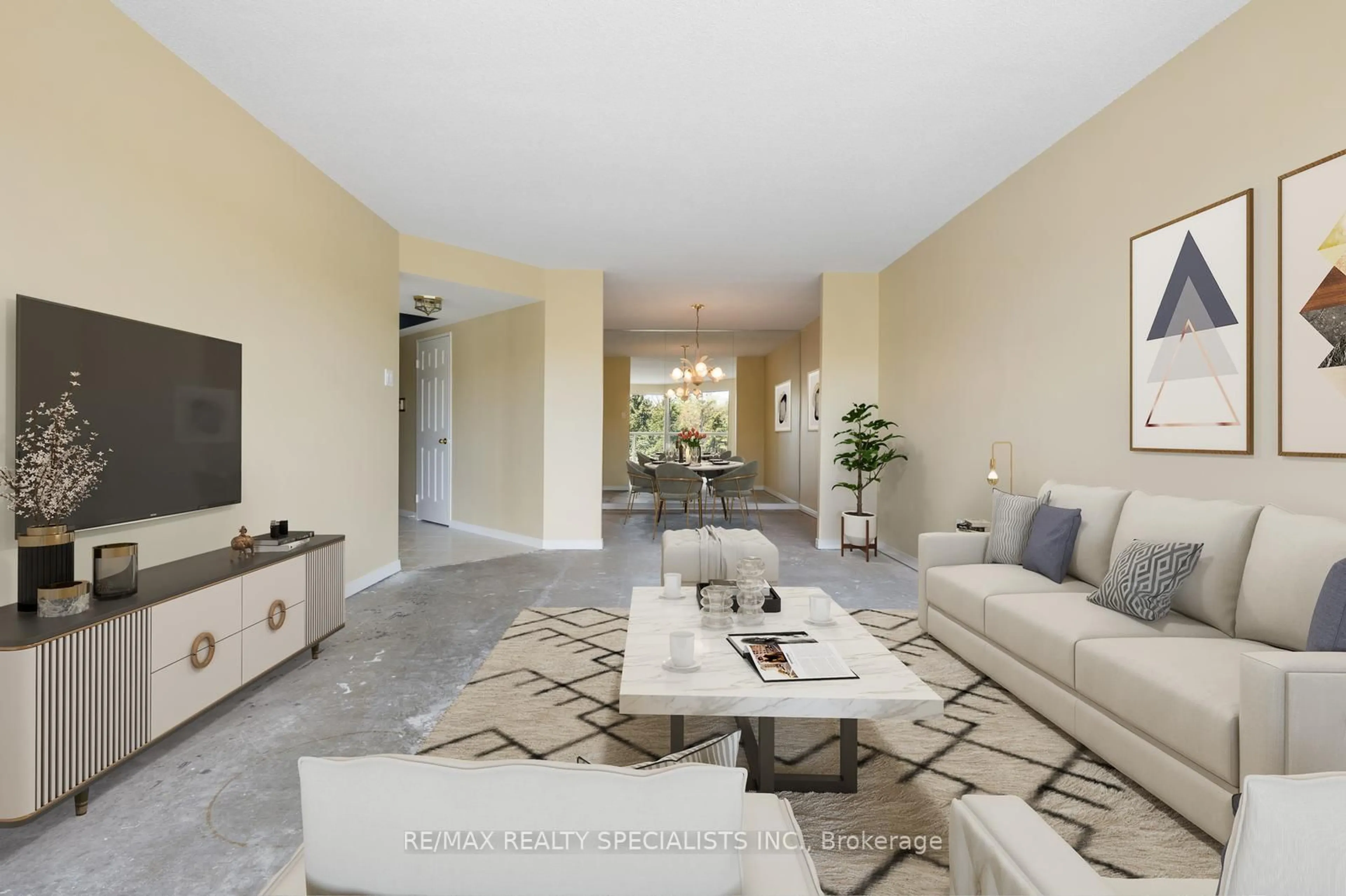 Living room with furniture, unknown for 1700 The Collegeway N/A #506, Mississauga Ontario L5L 4M2