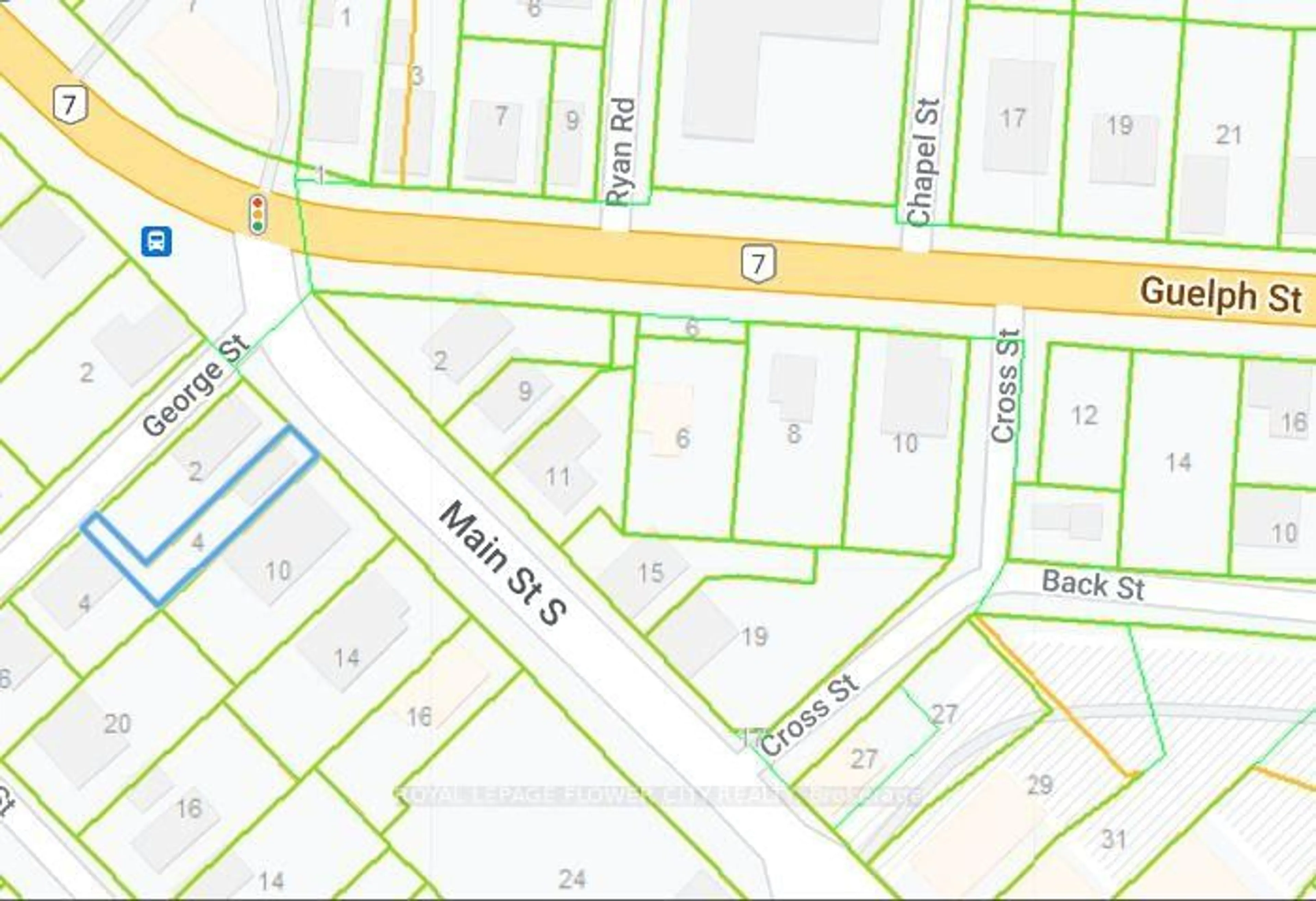 Picture of a map for 4 Main St, Halton Hills Ontario L7G 3G5