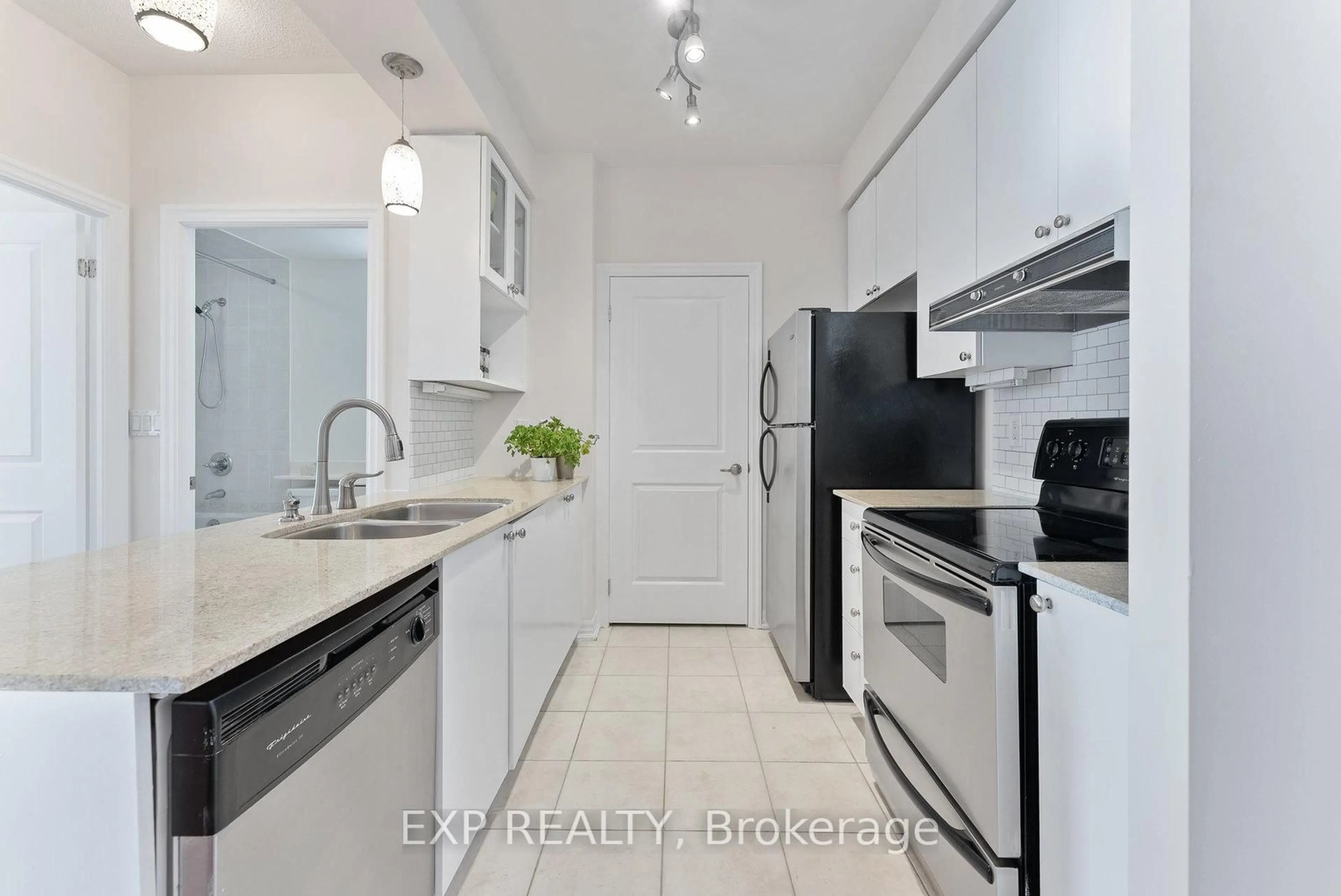 Standard kitchen, ceramic/tile floor for 245 Dalesford Rd #217, Toronto Ontario M8Y 4H7