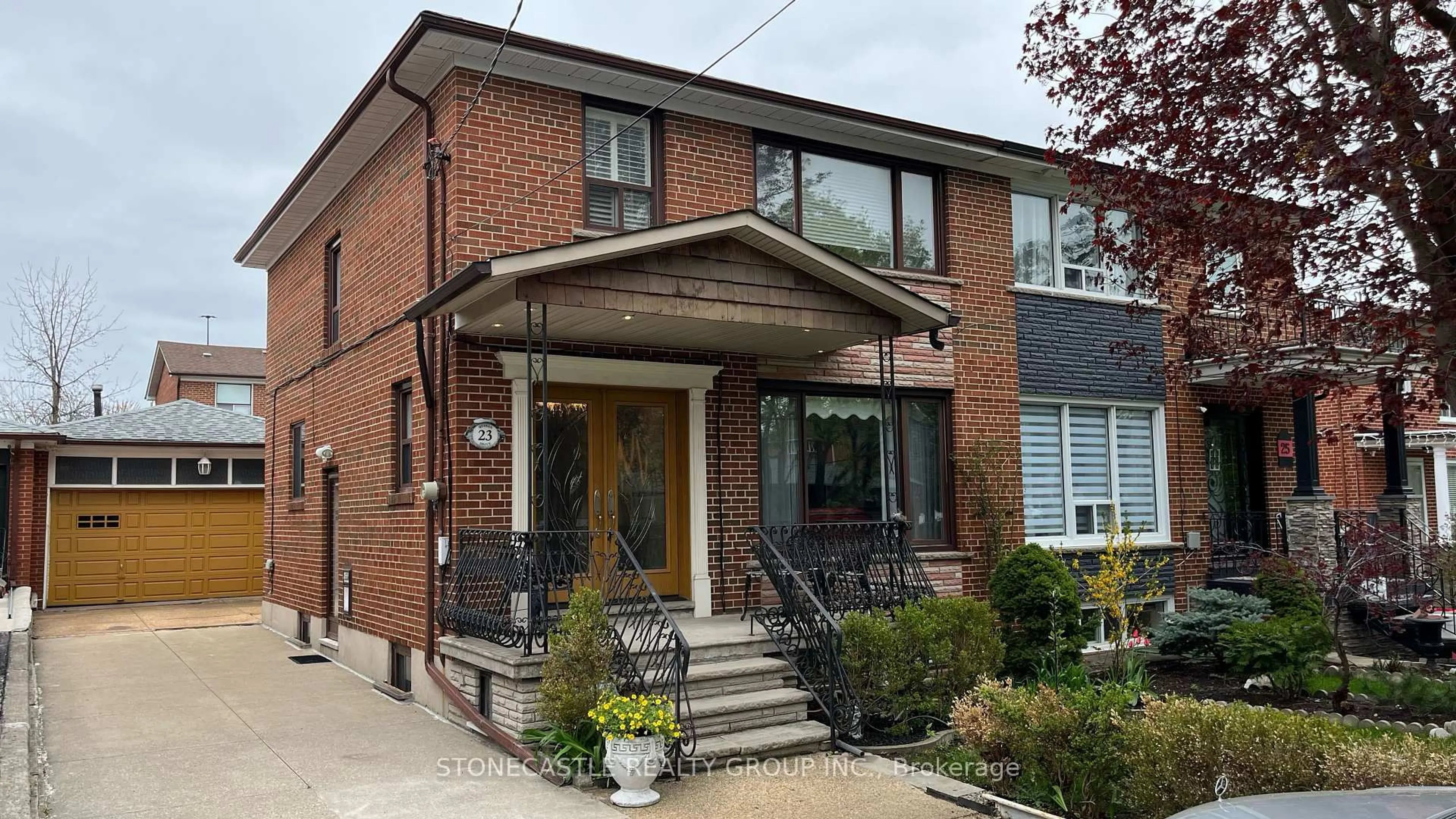 Home with brick exterior material, street for 23 Quinan Dr, Toronto Ontario M6L 1E8