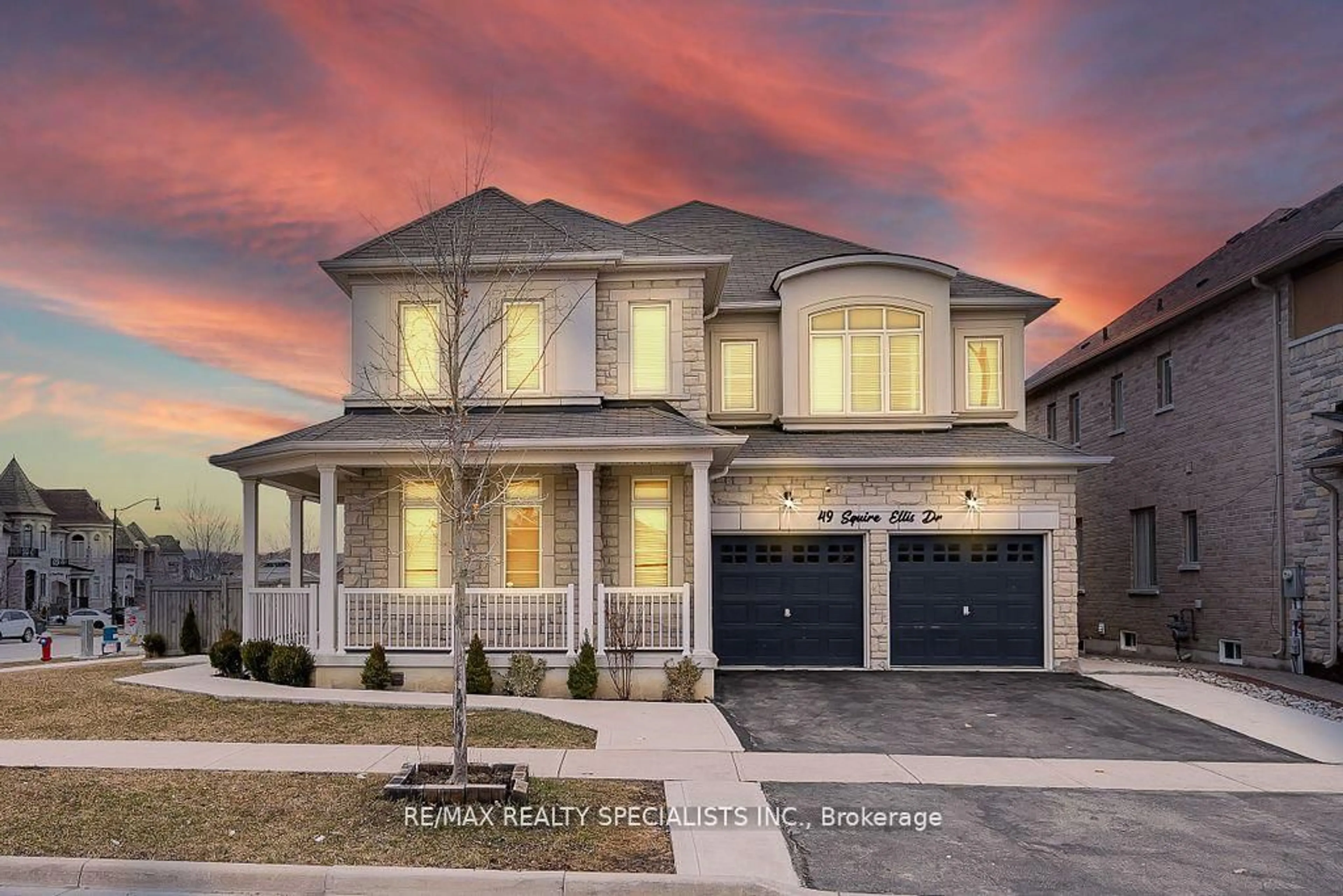 Home with brick exterior material, street for 49 Squire Ellis Dr, Brampton Ontario L6P 4C2