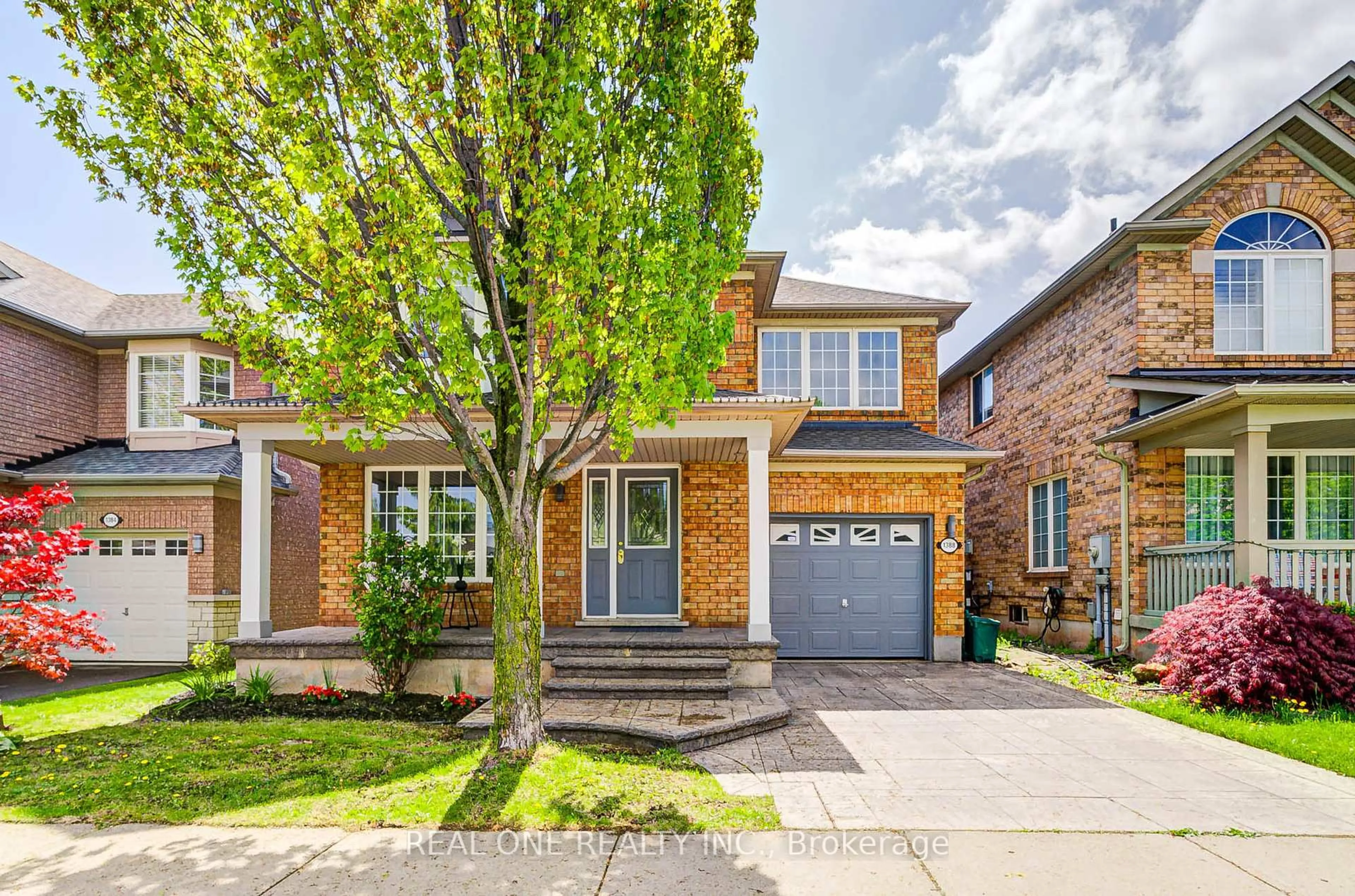 Home with brick exterior material, street for 1388 Weeping Willow Dr, Oakville Ontario L6M 4B6