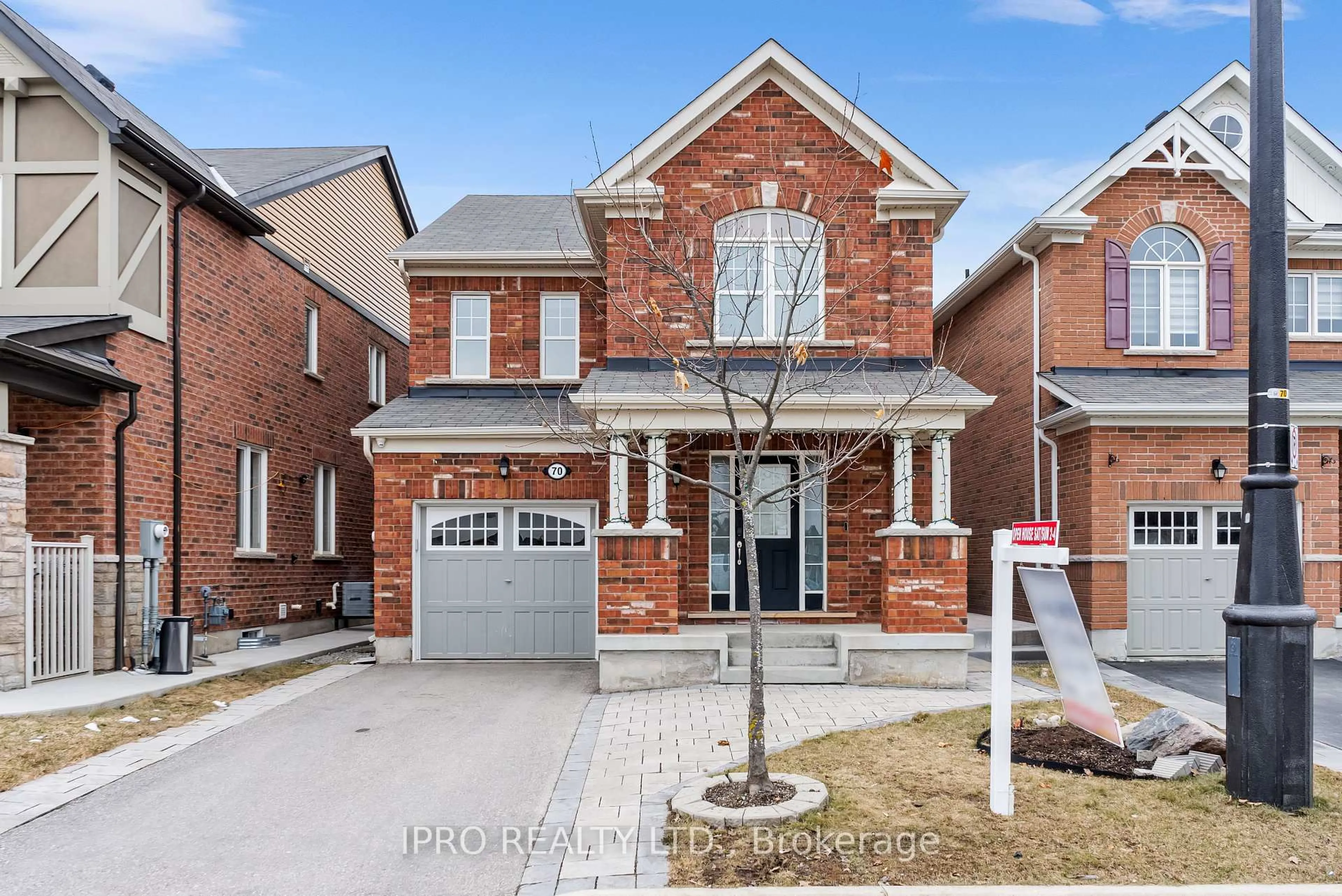 Home with brick exterior material, street for 70 Fenchurch Dr, Brampton Ontario L7A 4G9