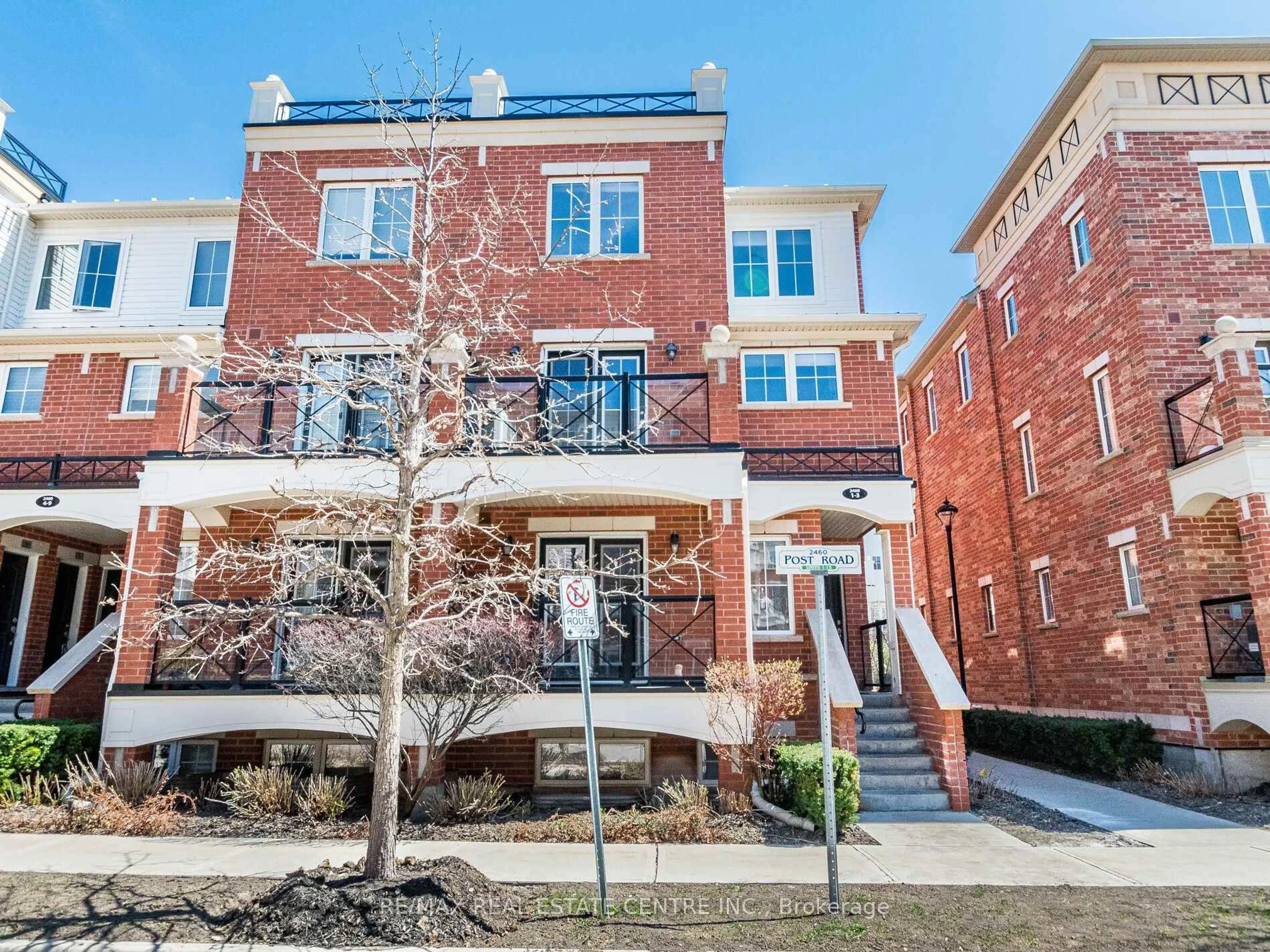 Home with brick exterior material, street for 2460 Post Rd #3, Oakville Ontario L6H 0J2