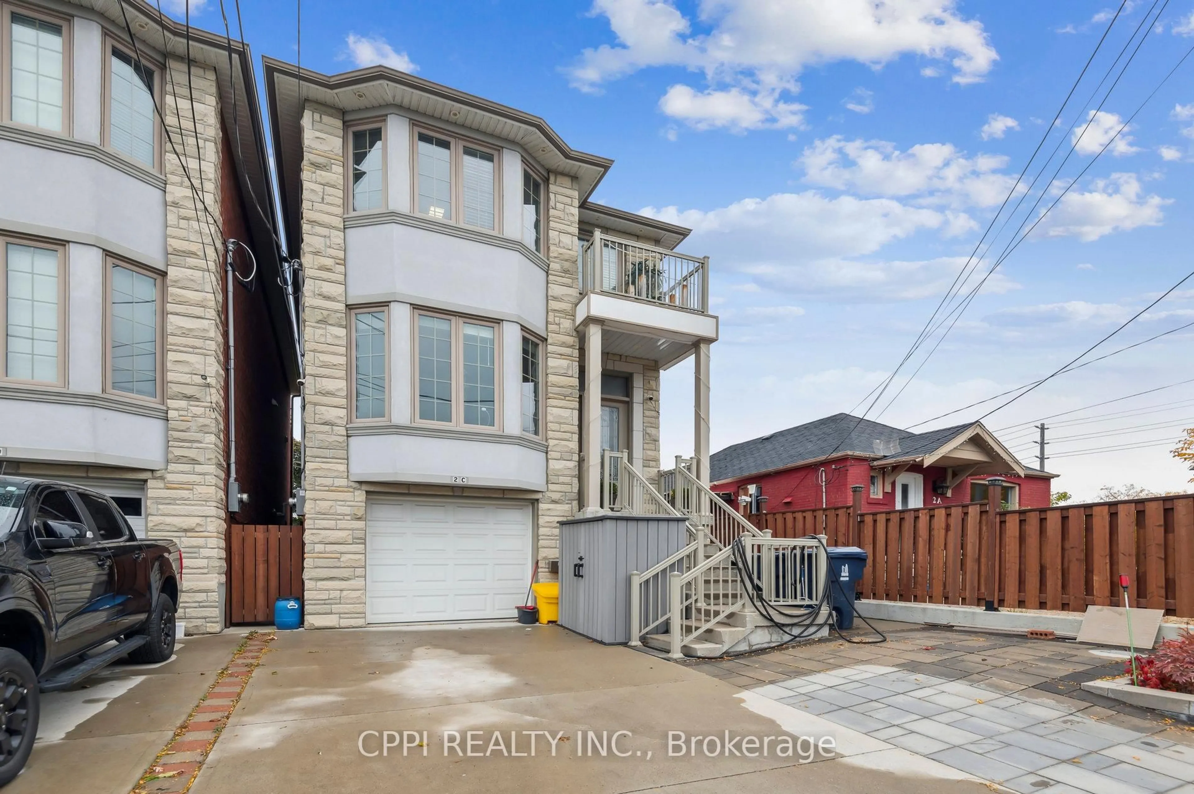 Home with brick exterior material, street for 2C Bexley Cres, Toronto Ontario M6N 2P5
