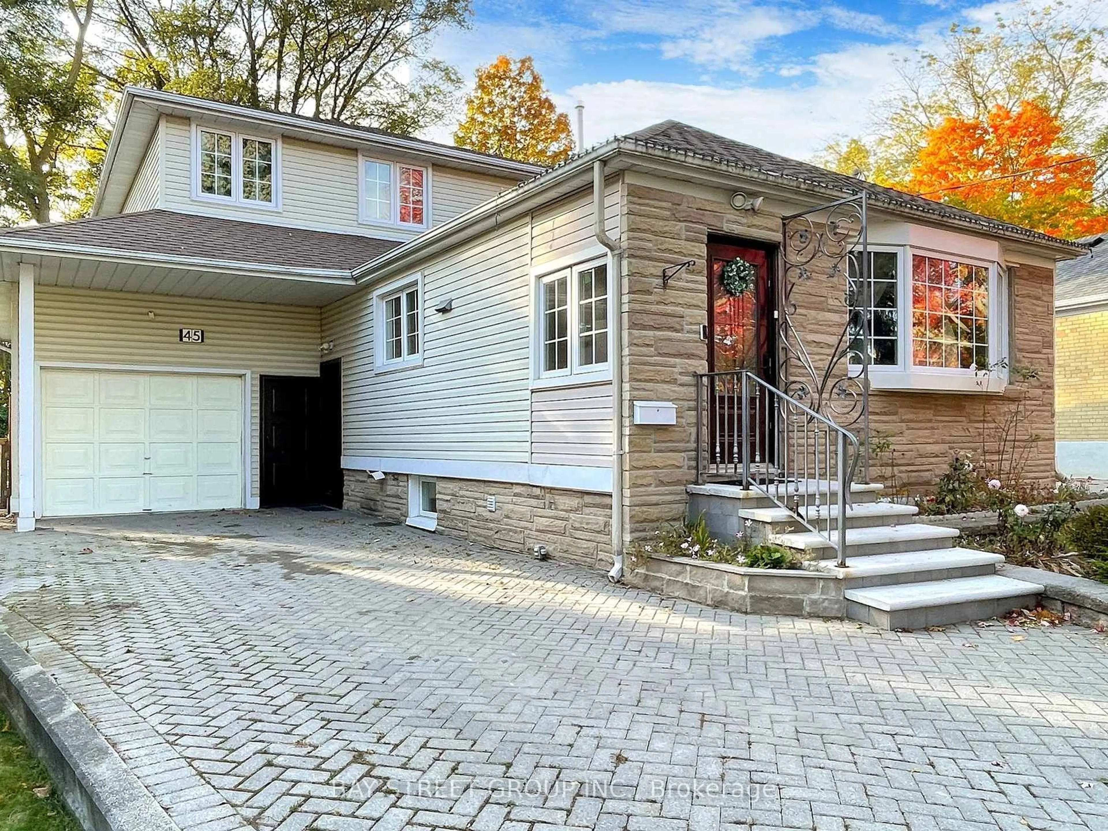 Home with brick exterior material, street for 45 Enfield Ave, Toronto Ontario M8W 1T6