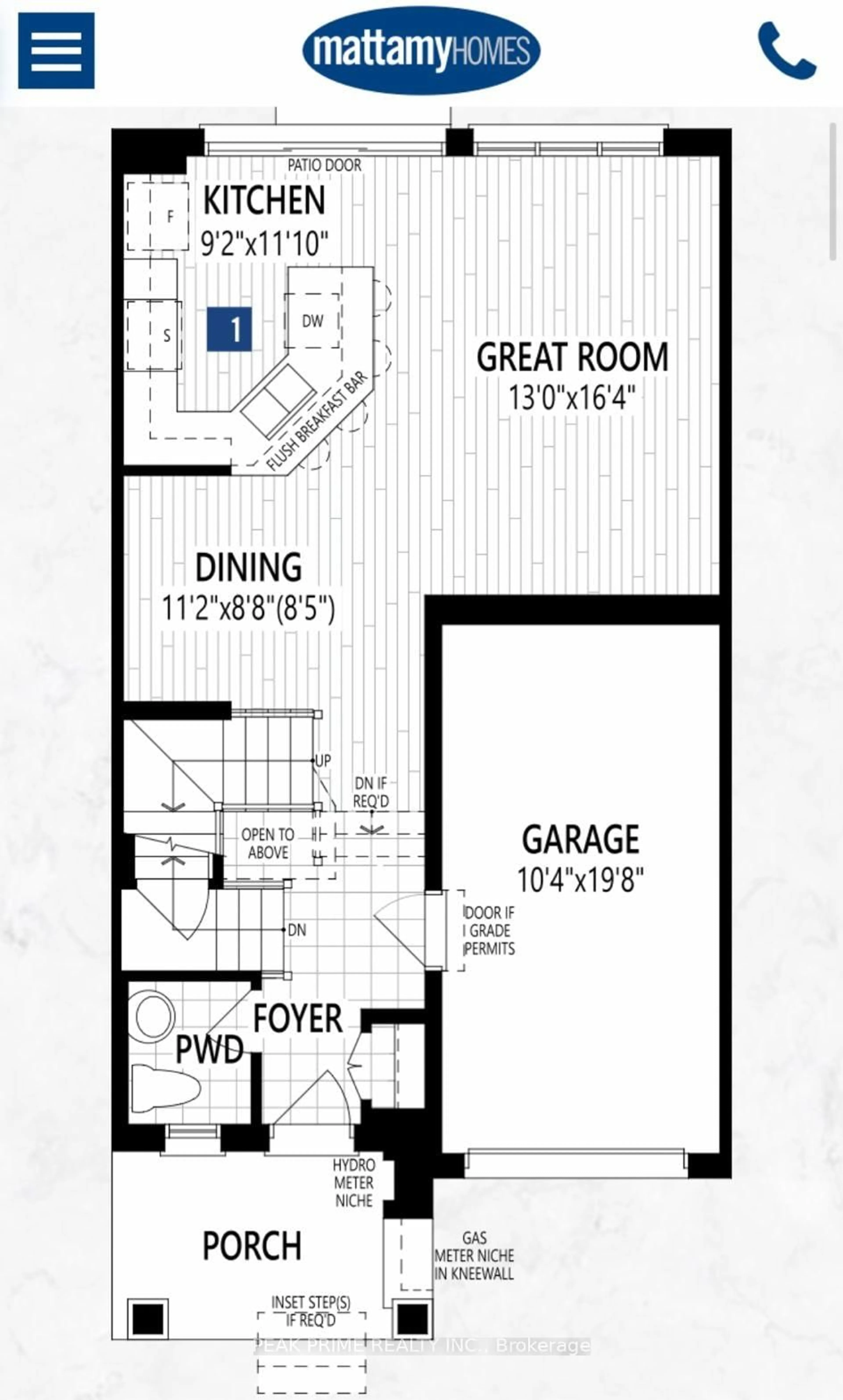 Floor plan for 975 Whitlock Ave #90, Milton Ontario L9E 1S9