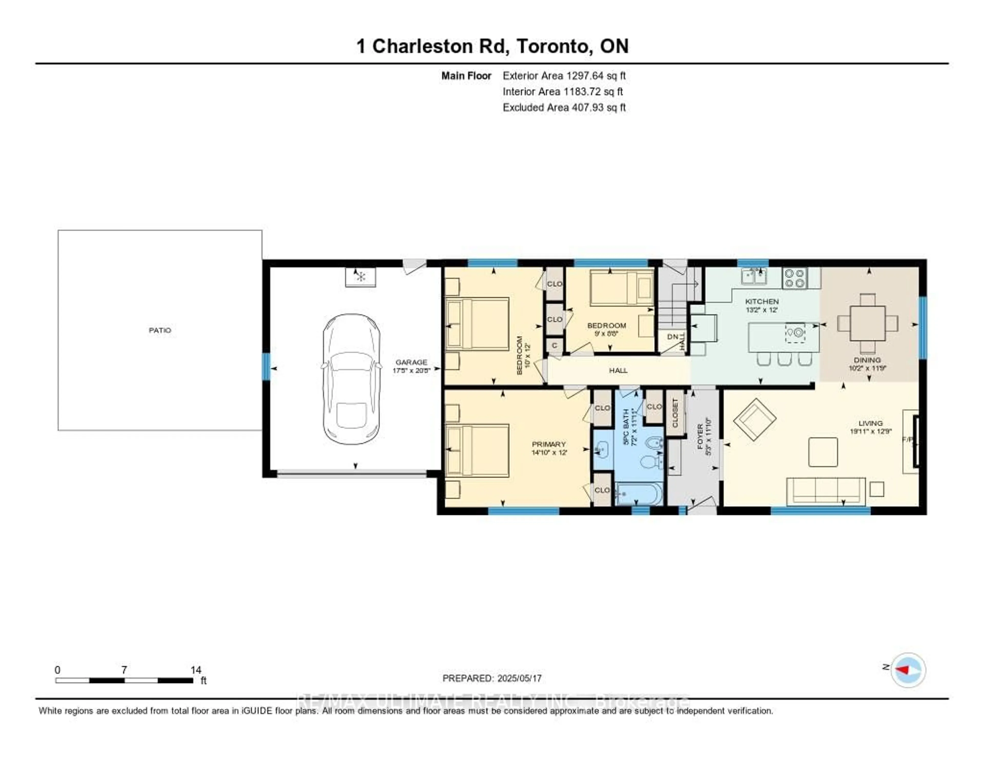 Floor plan for 1 Charleston Rd, Toronto Ontario M9B 4M6