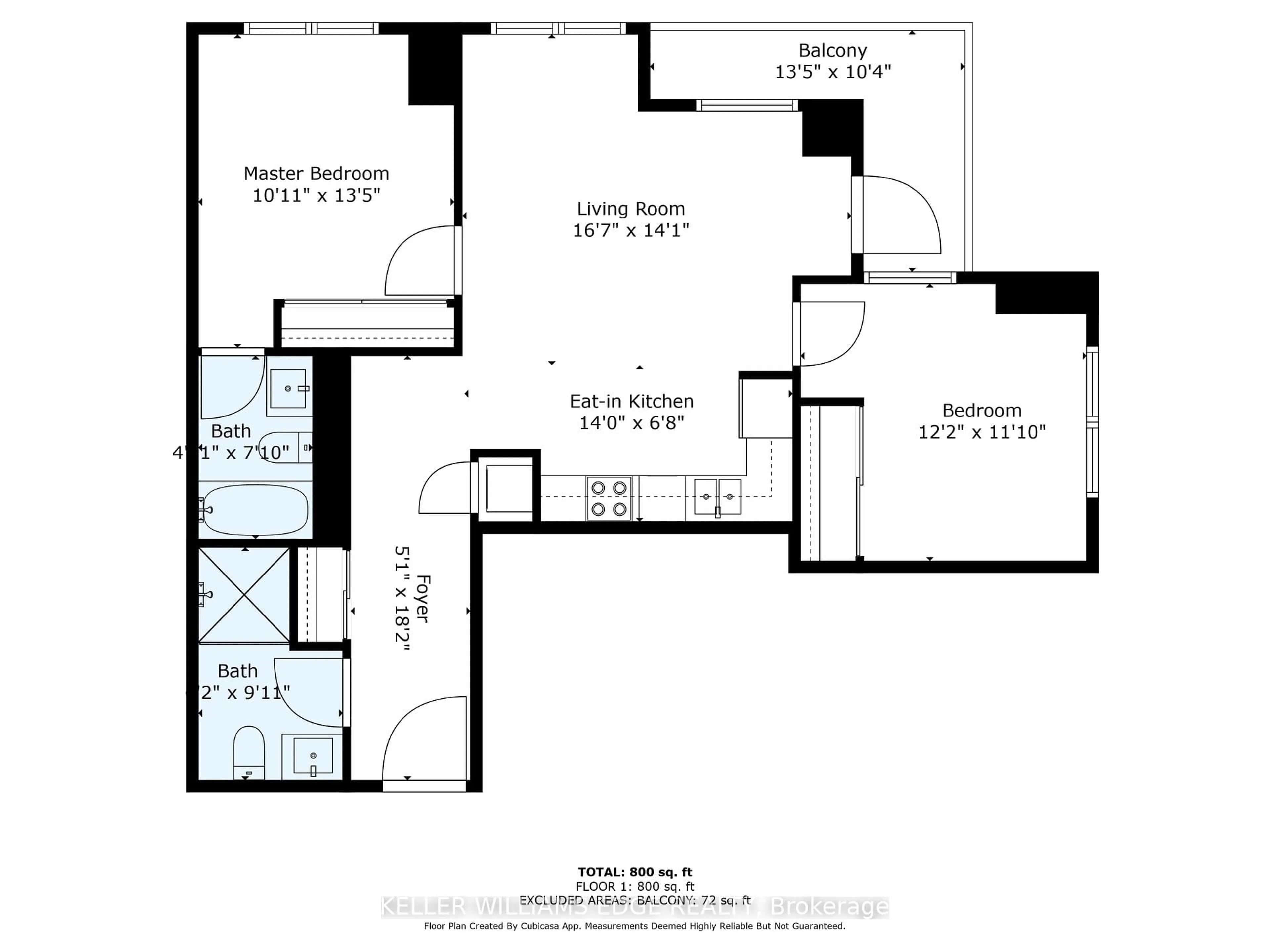 Floor plan for 1410 Dupont St #601, Toronto Ontario M6H 0B6