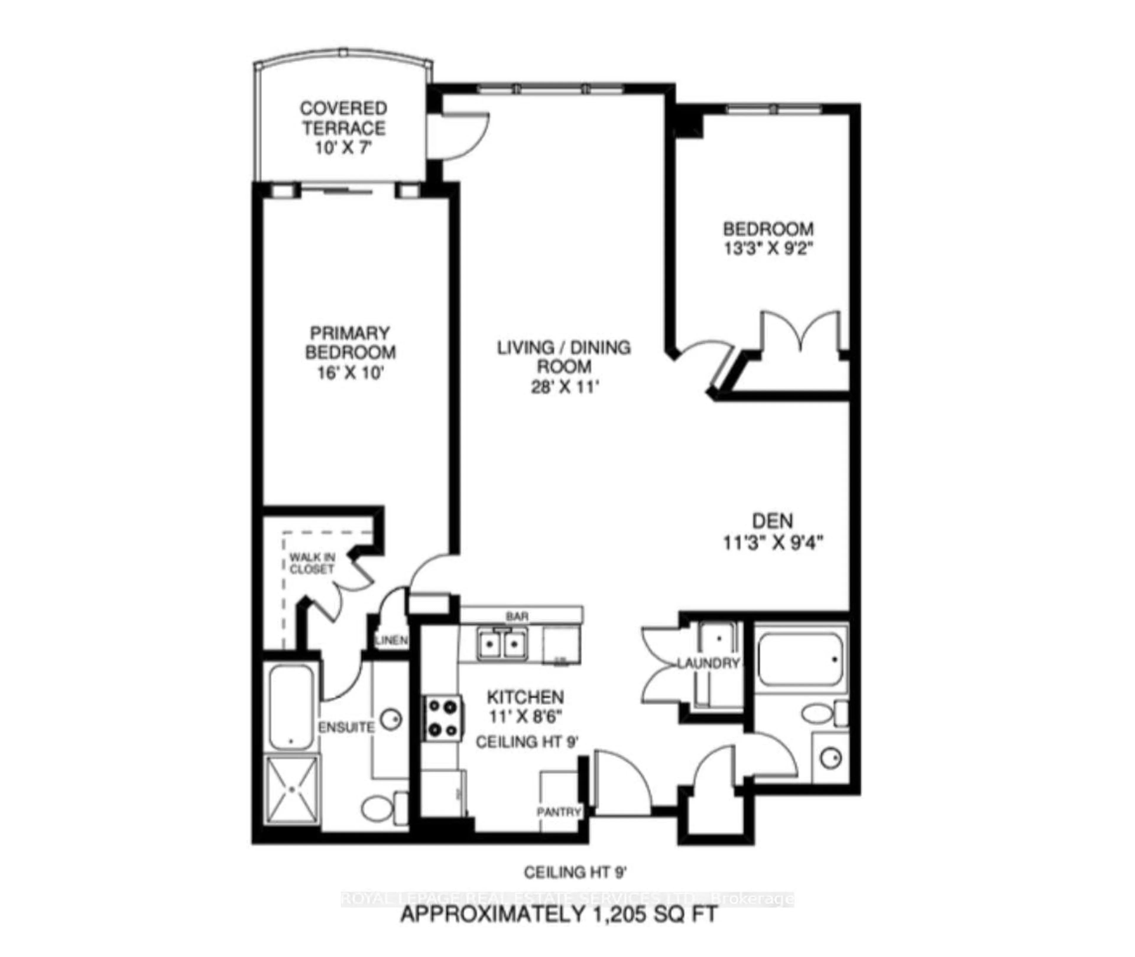 Floor plan for 3085 Bloor St #303, Toronto Ontario M8X 1C8