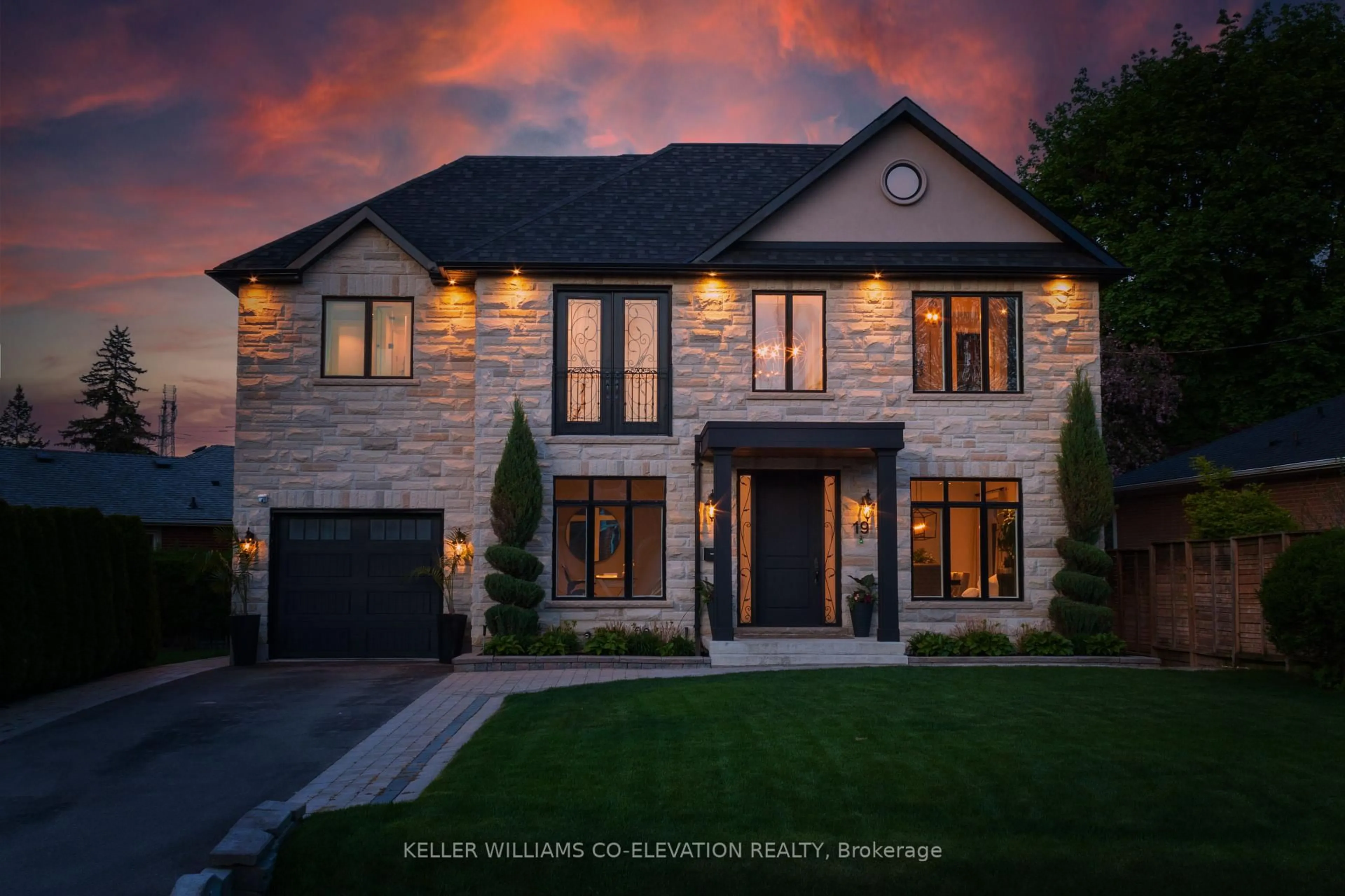 Home with brick exterior material, building for 19 Duncairn Dr, Toronto Ontario M9B 2P2