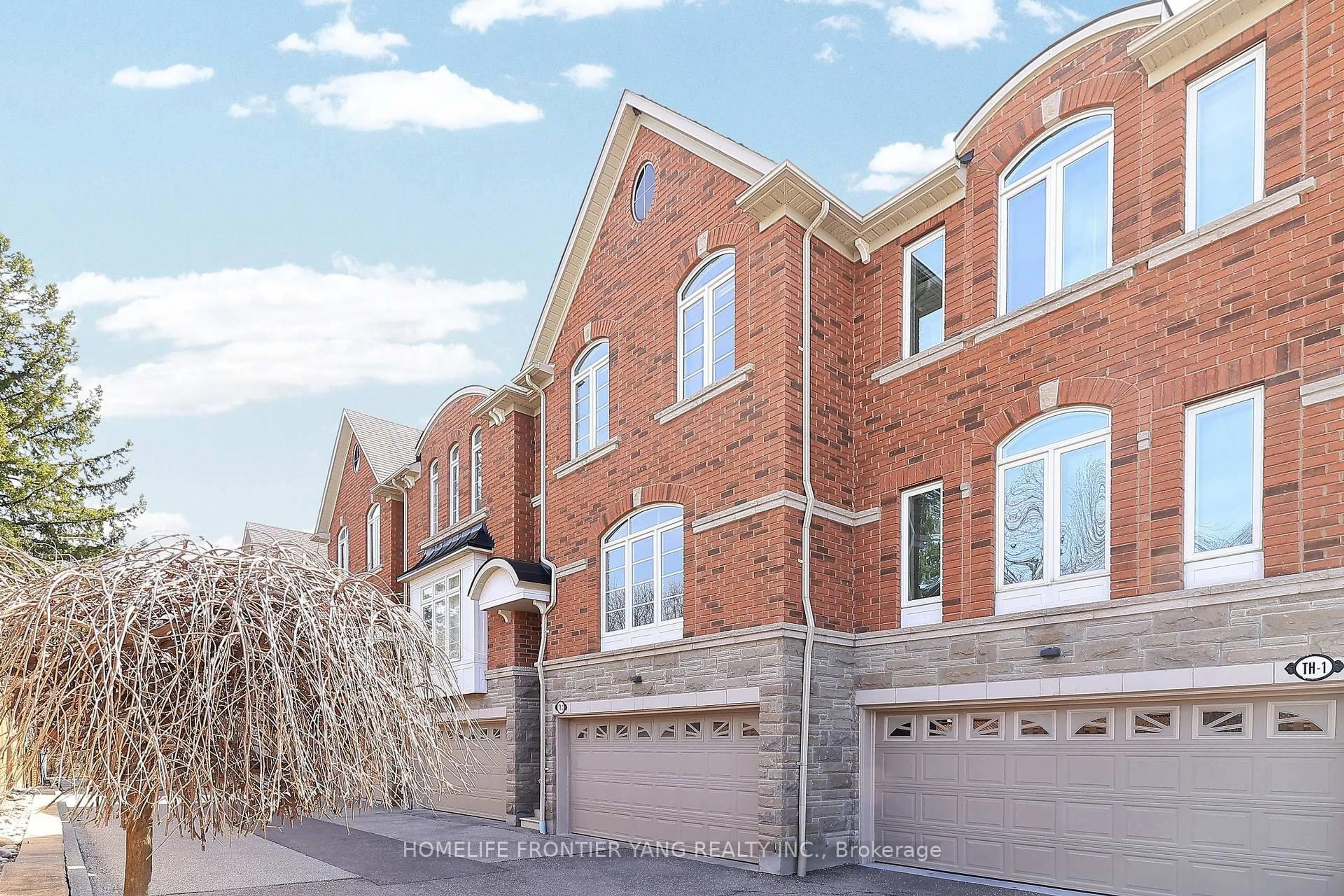 Home with brick exterior material, street for 581 Scarlett Rd #TH2, Toronto Ontario M9P 2S4