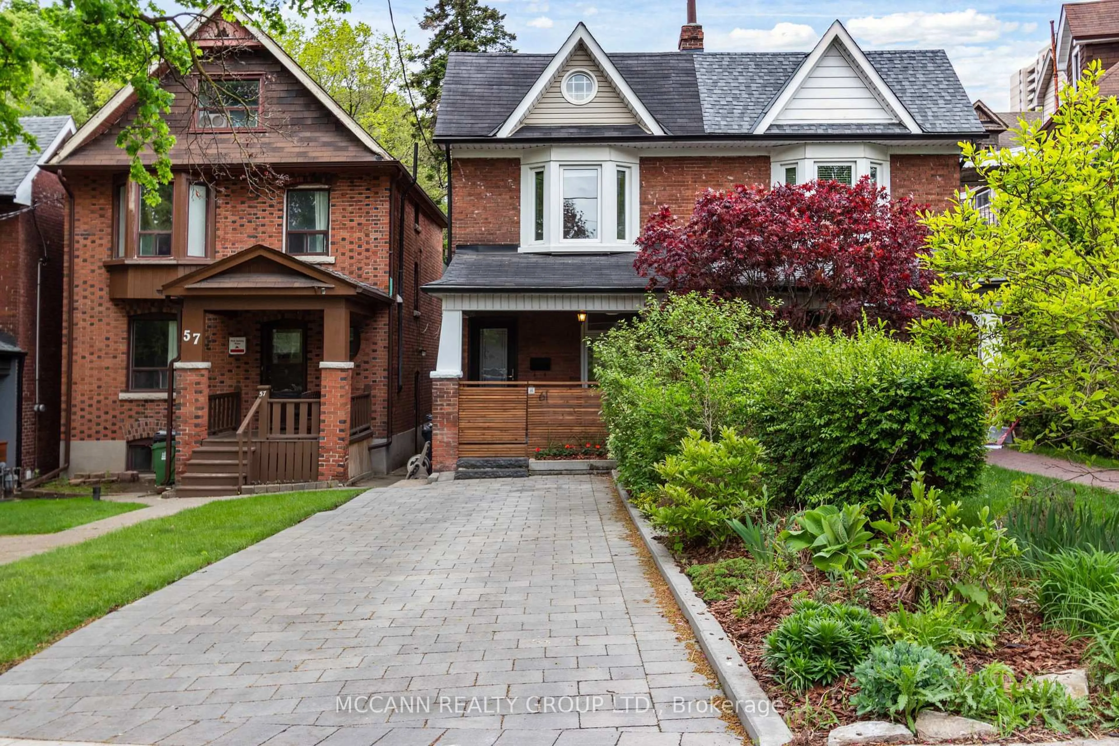 Home with brick exterior material, street for 61 Hillsview Ave, Toronto Ontario M6P 1J4
