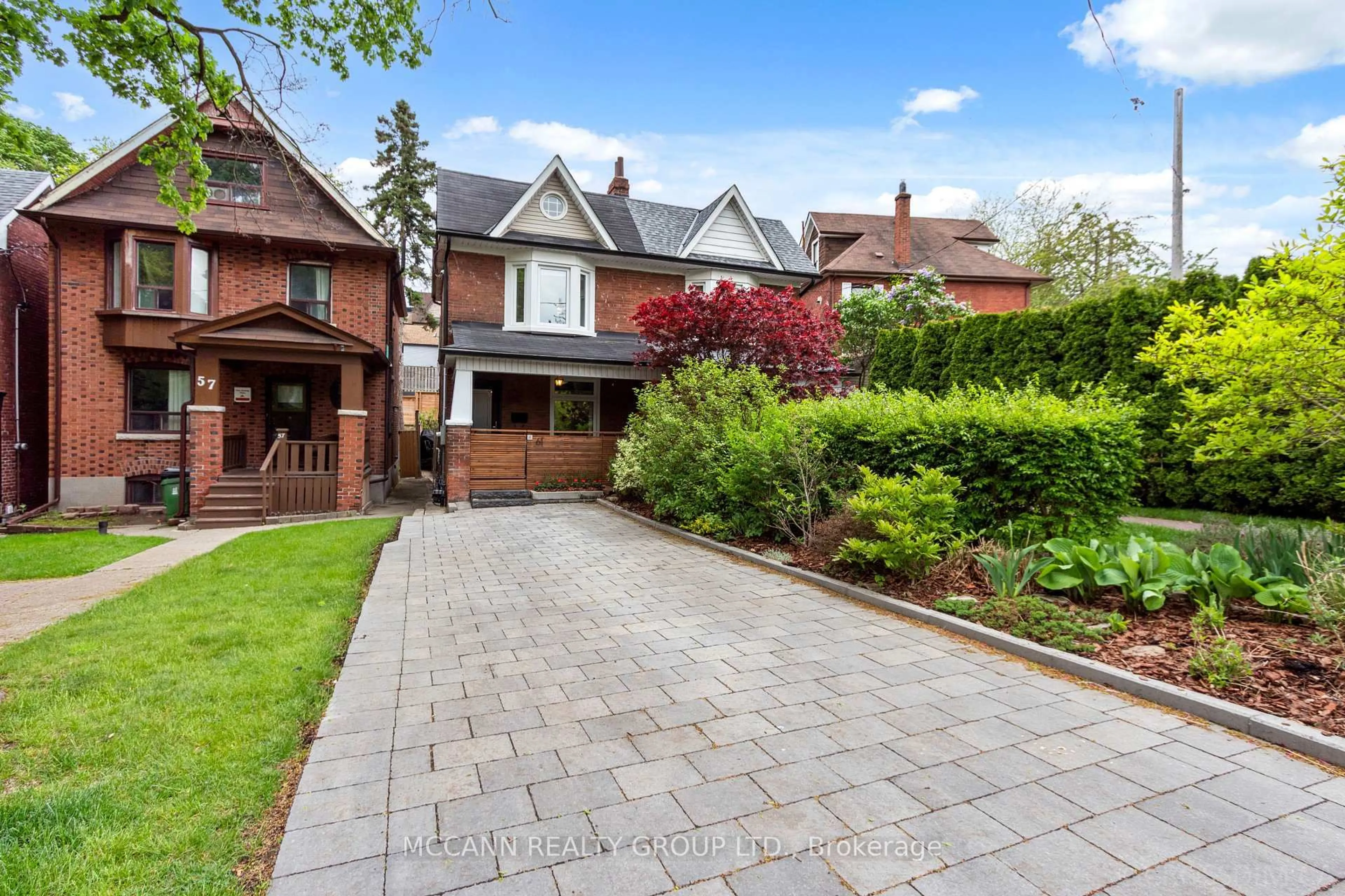 Home with brick exterior material, street for 61 Hillsview Ave, Toronto Ontario M6P 1J4