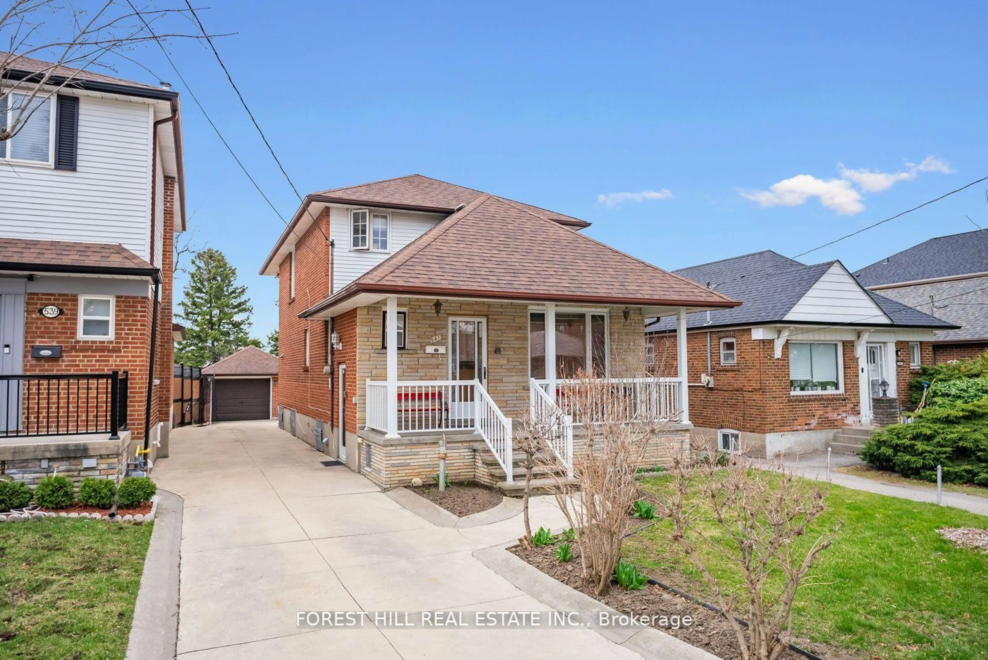 Home with brick exterior material, street for 541 Glen Park Ave, Toronto Ontario M6B 2G2