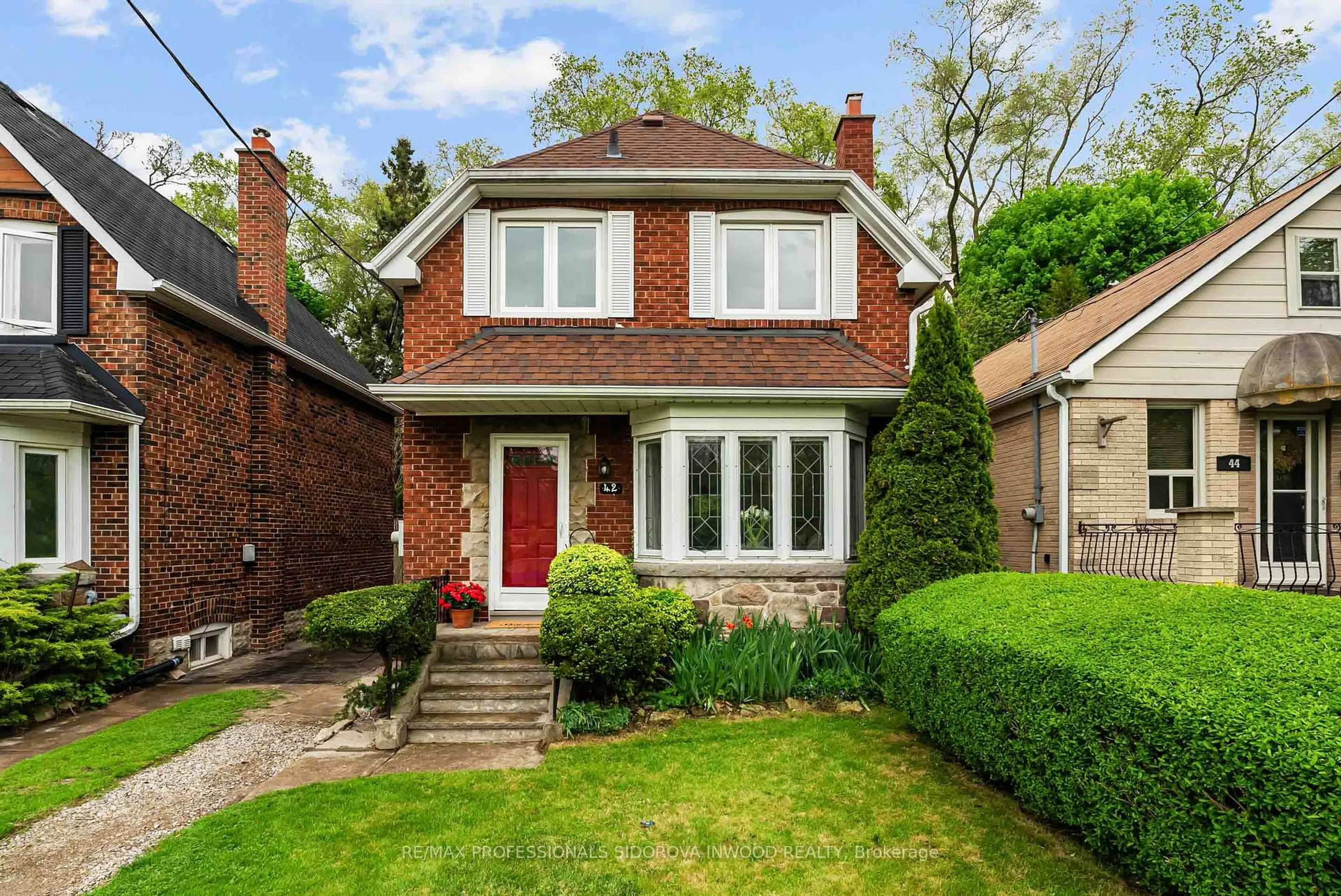 Home with brick exterior material, street for 42 Coe Hill Dr, Toronto Ontario M6S 3C8